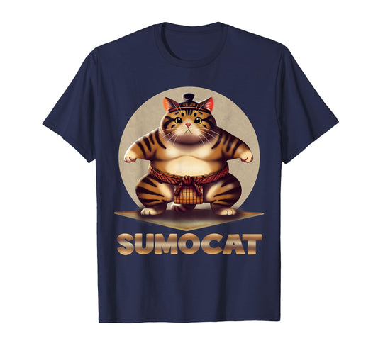 Funny Sumo Cat: Japanese Art T-Shirt