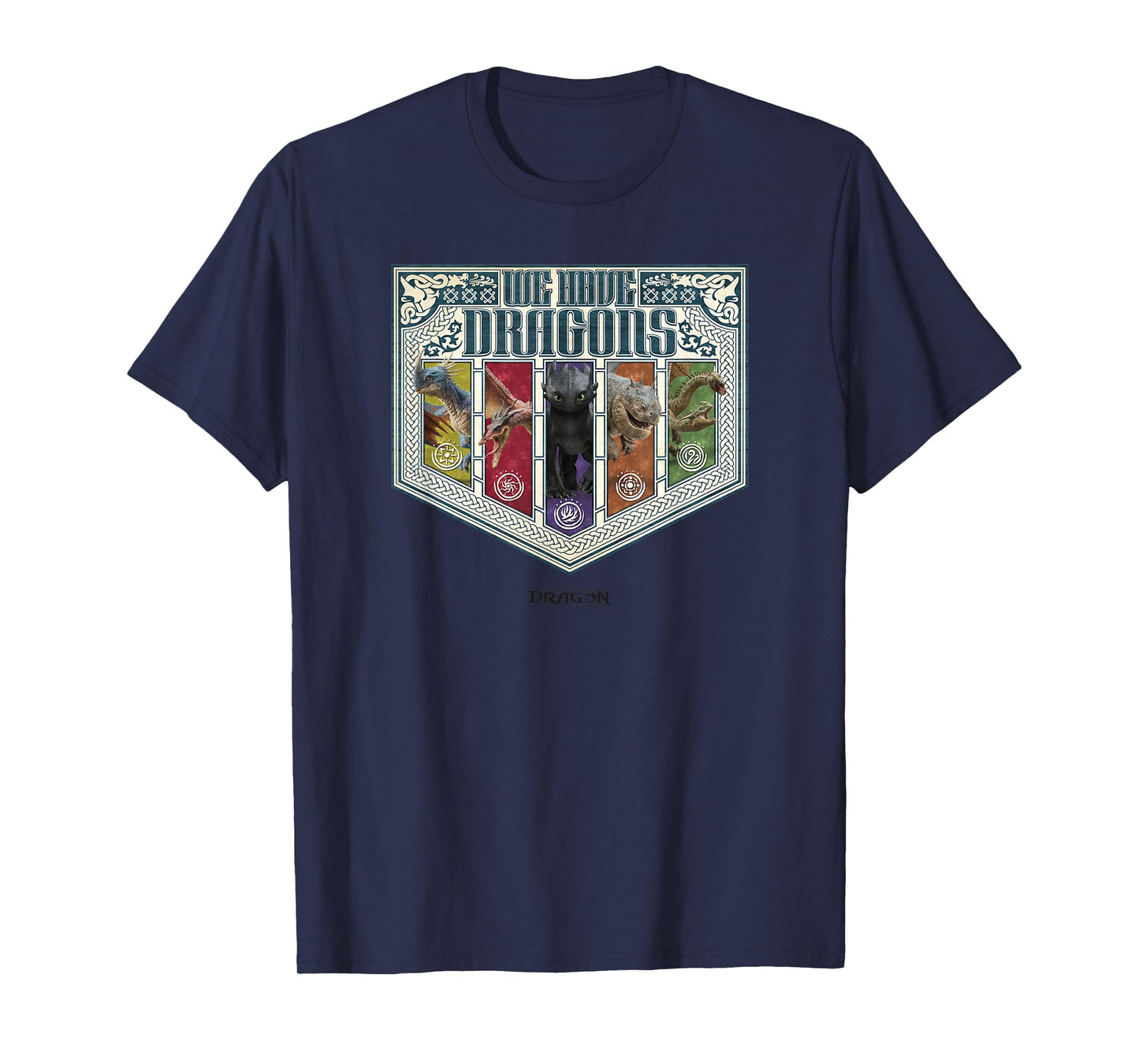 DreamWorks Dragons We Have Dragons Viking Shield T-Shirt