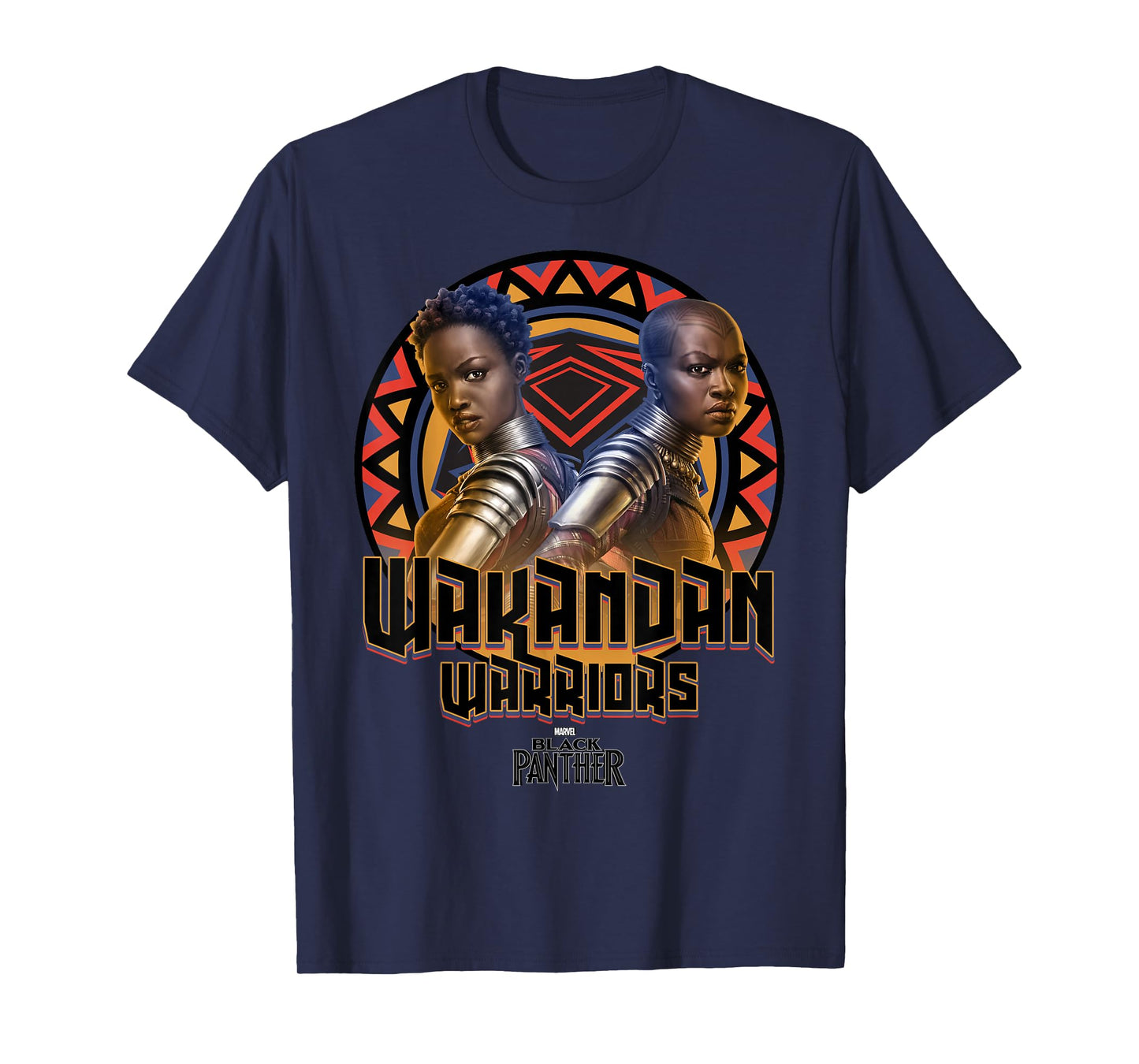 Marvel Black Panther Movie Warrior Circle Graphic T-Shirt T-Shirt