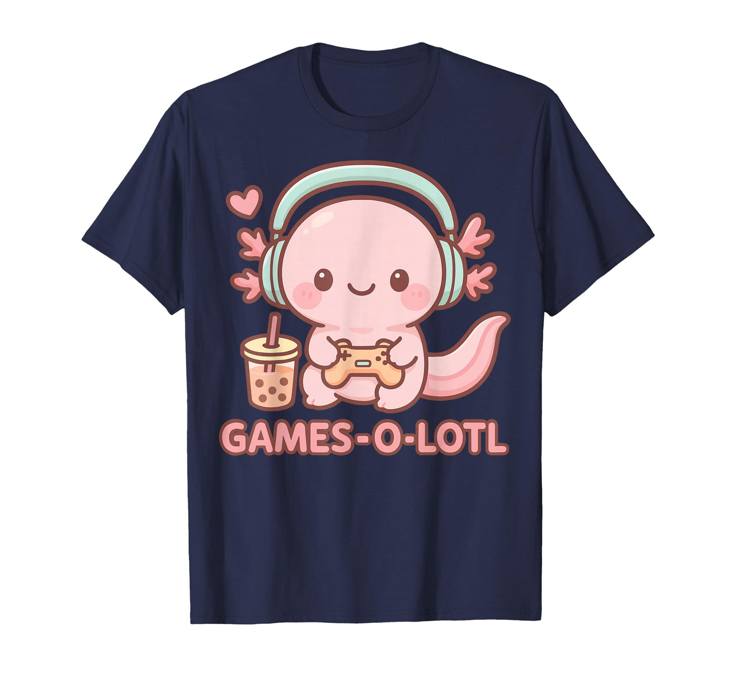 Gamesolotl Axolotl Gamer Gaming Anime T-Shirt