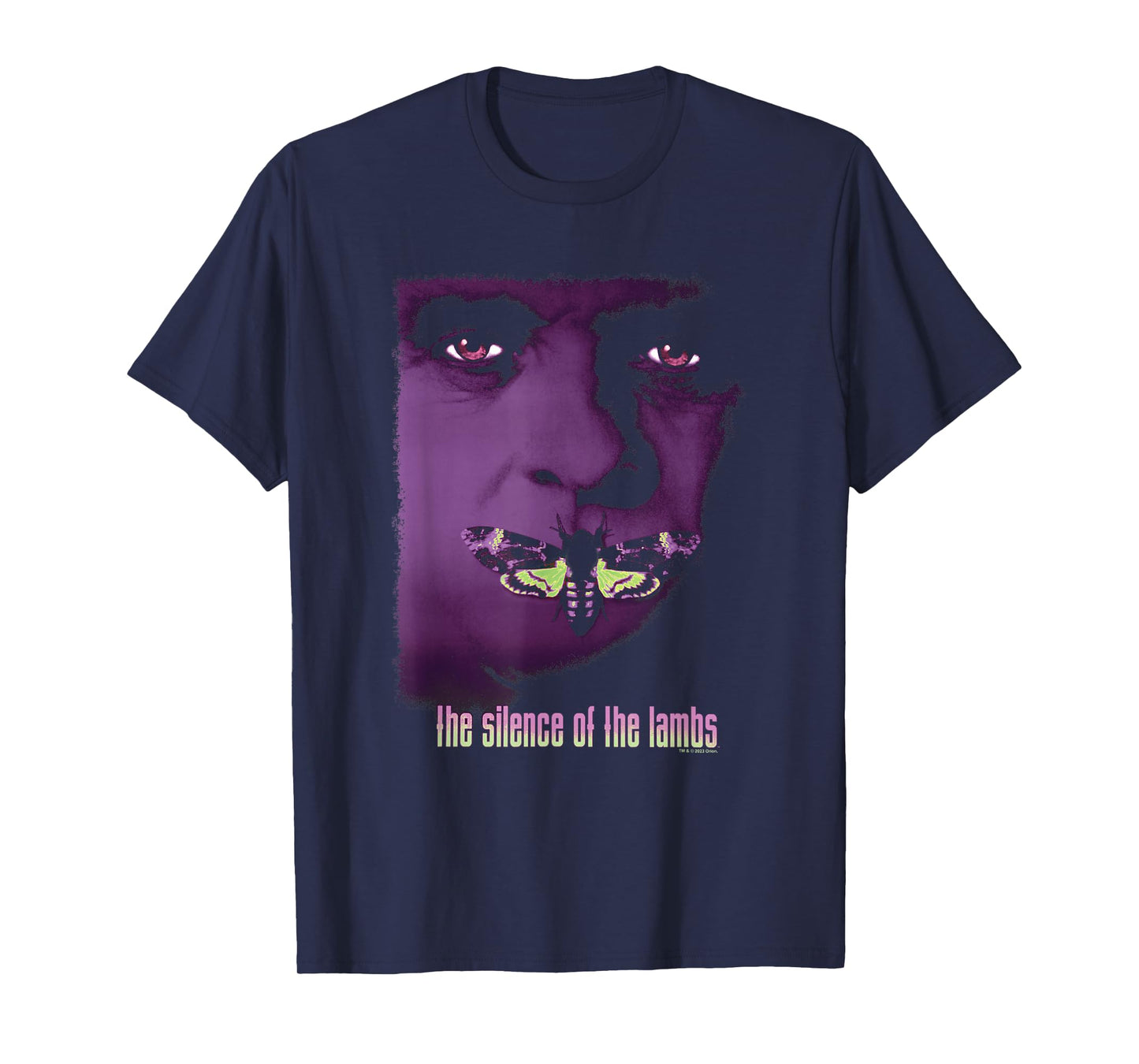 The Silence Of The Lambs Hannibal Lecter Purple Moth Poster T-Shirt
