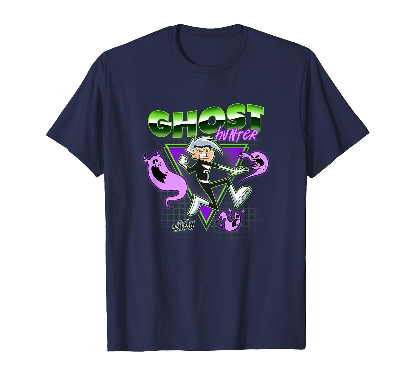 Danny Phantom Ghost Hunter Retro Vintage Superhero Logo T-Shirt