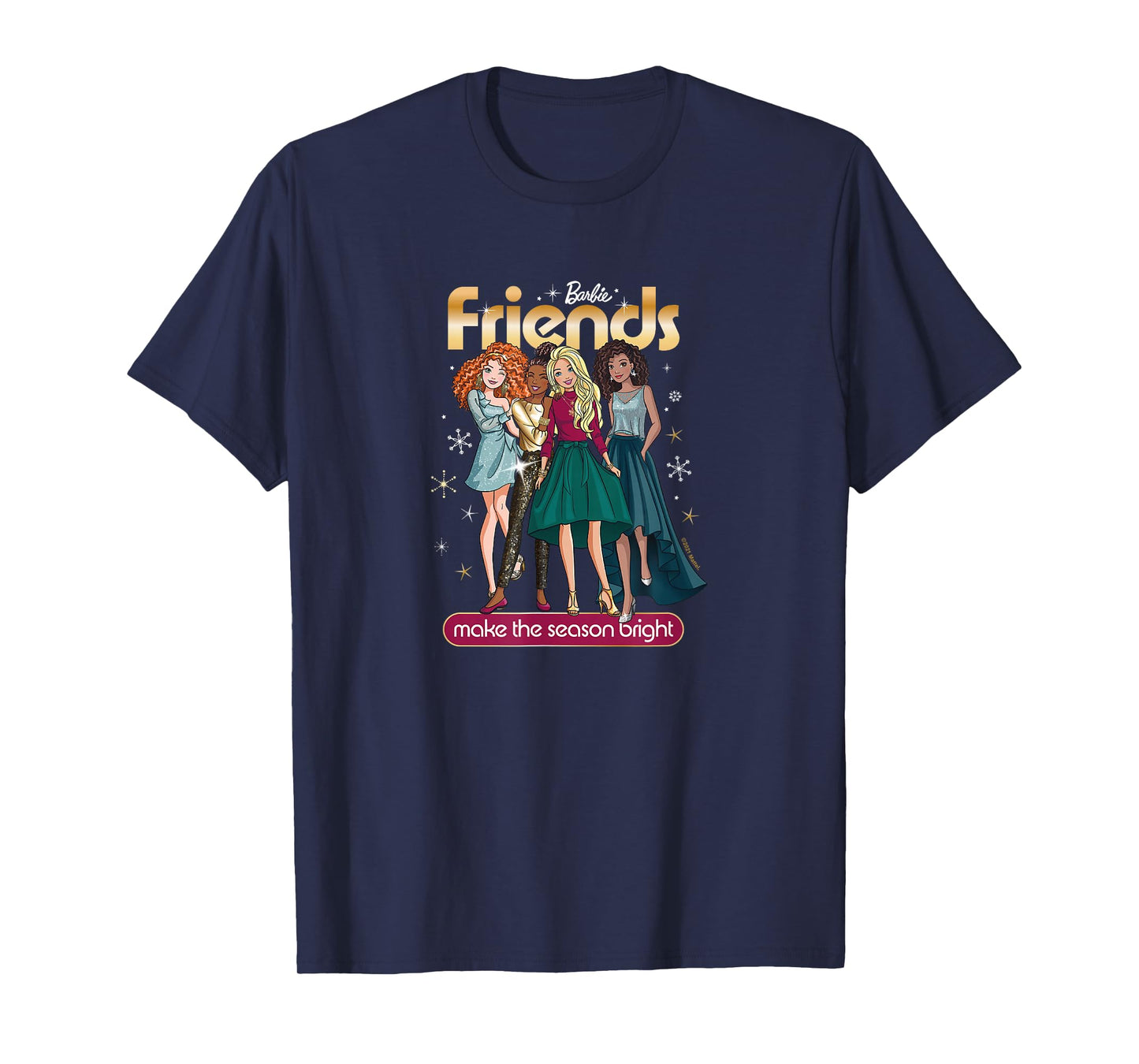Barbie - Christmas - Friends Season Bright T-Shirt