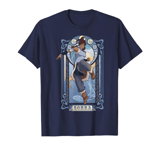 The Legend of Korra Elements Korra Art Nouveau Poster T-Shirt