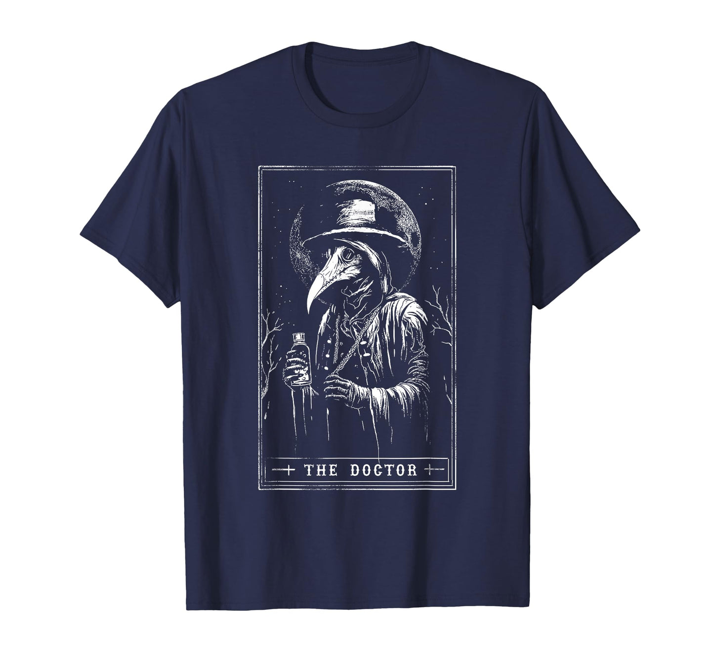 Plague Doctor Tarot Card Shirt Horror Death Occult Satanic T-Shirt