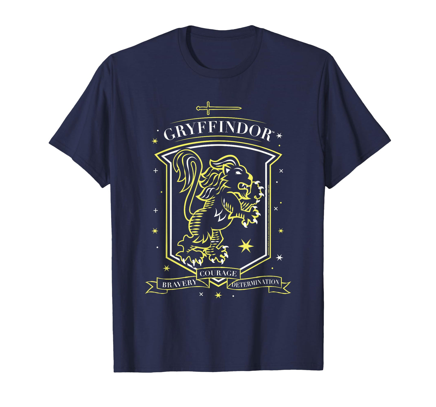 Harry Potter Hand Drawn Gryffindor Shield T-Shirt