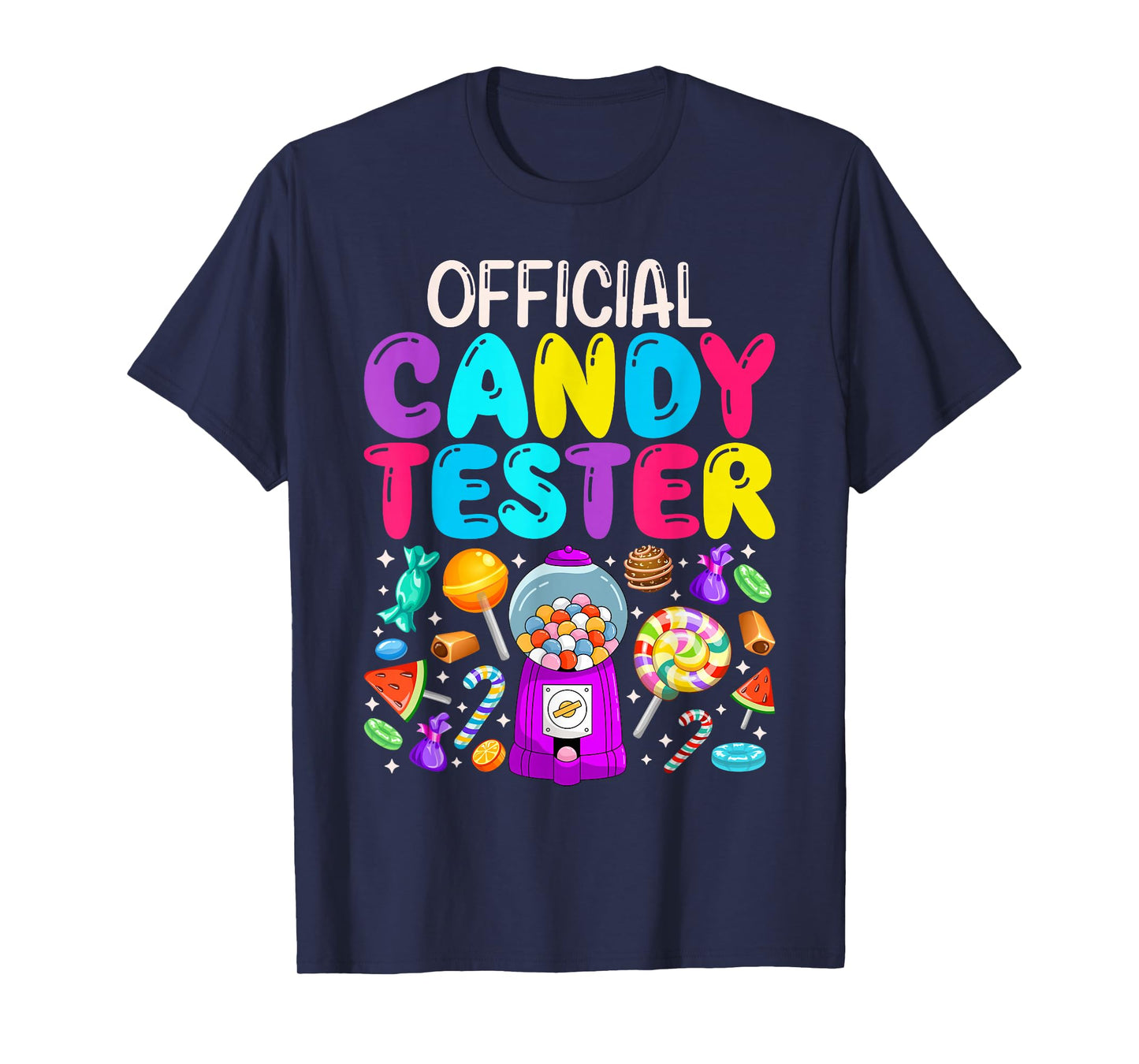 Official Candy Tester Funny Halloween Party Costume Kids T-Shirt