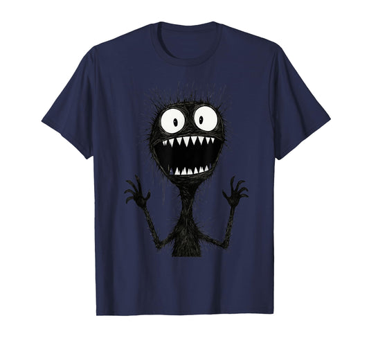 Scary Monster Horror Creepy Halloween Spooky SharpTeeth Goth T-Shirt
