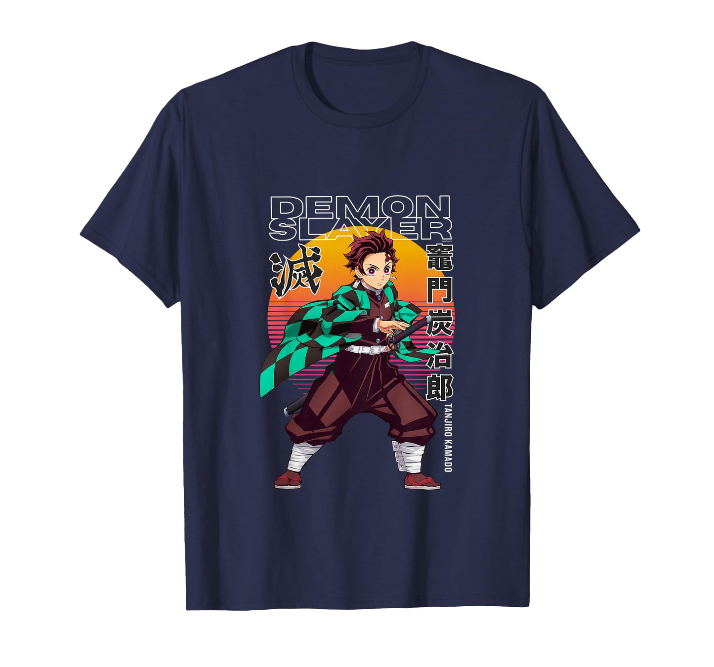 Kids Demon Slayer: Kimetsu no Yaiba Tanjiro Sunset Slash T-Shirt