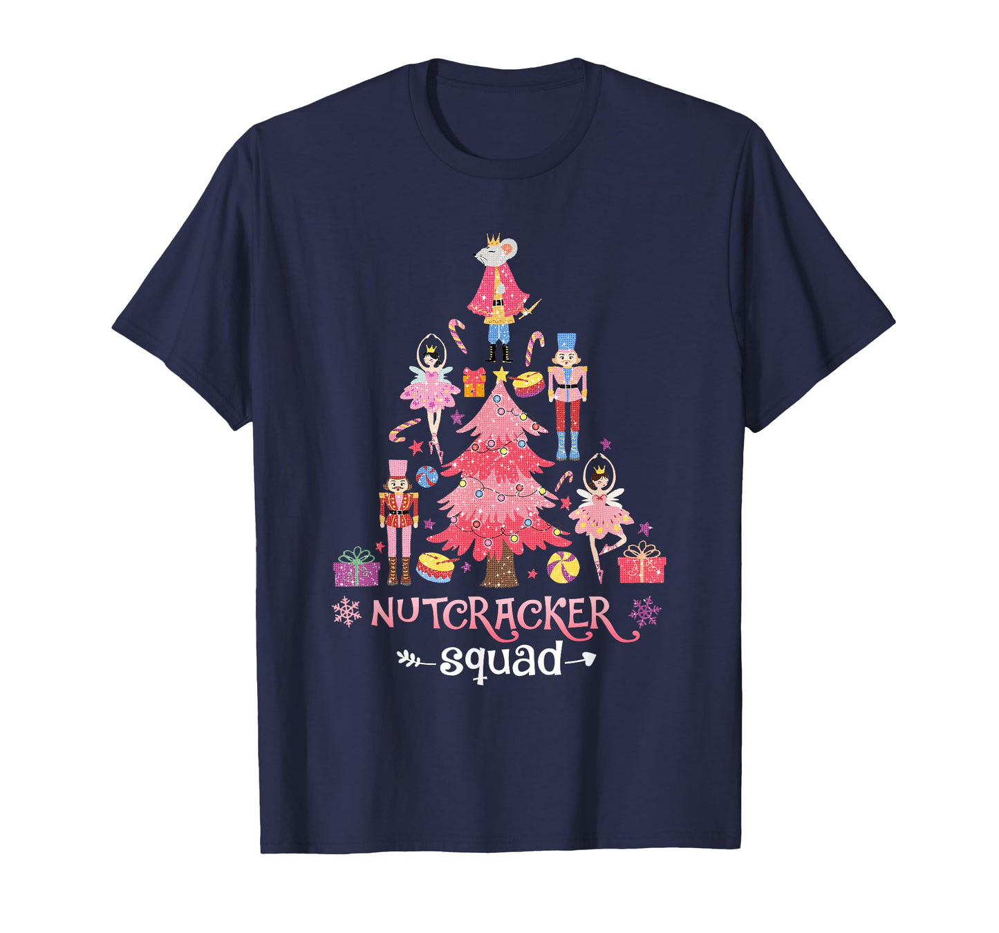 Christmas Nutcracker Squad Ballet Dance Women Kids Girls T-Shirt