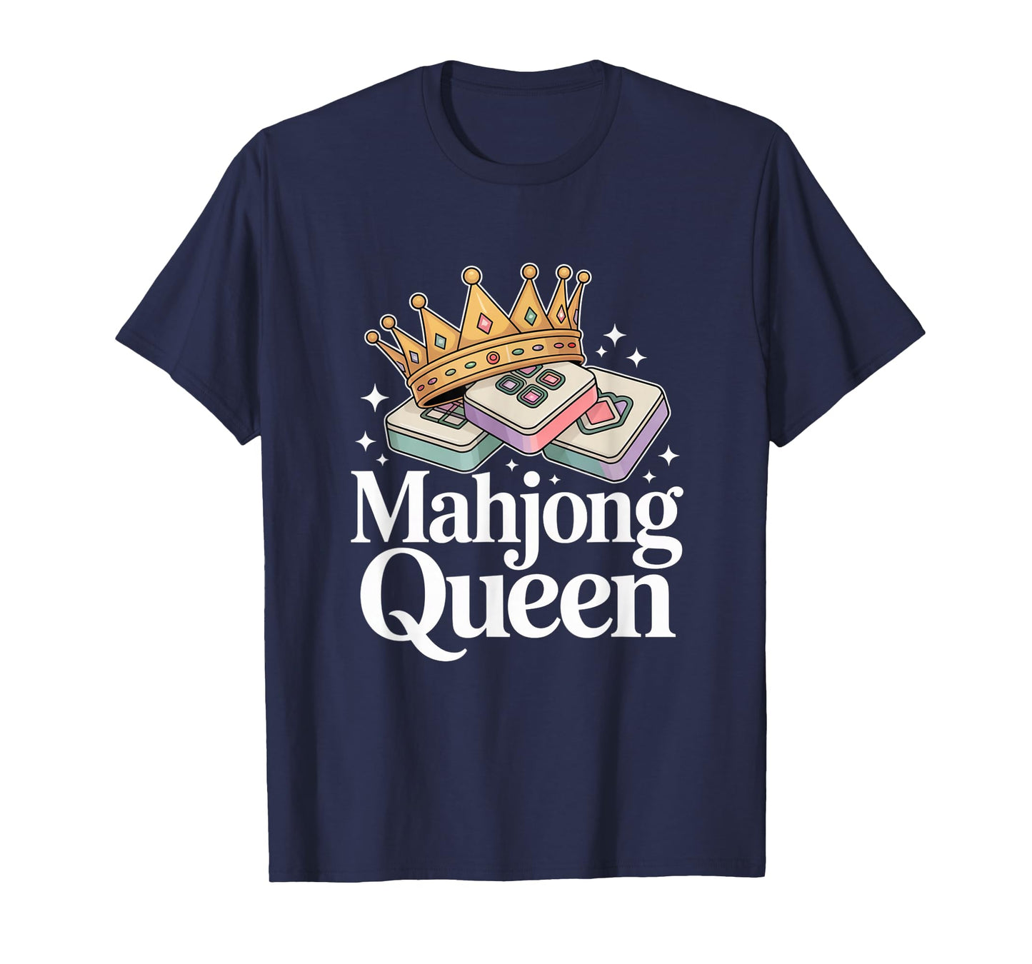 Funny Mahjong Mahjong Queen Cool Playing Mahjong T-Shirt