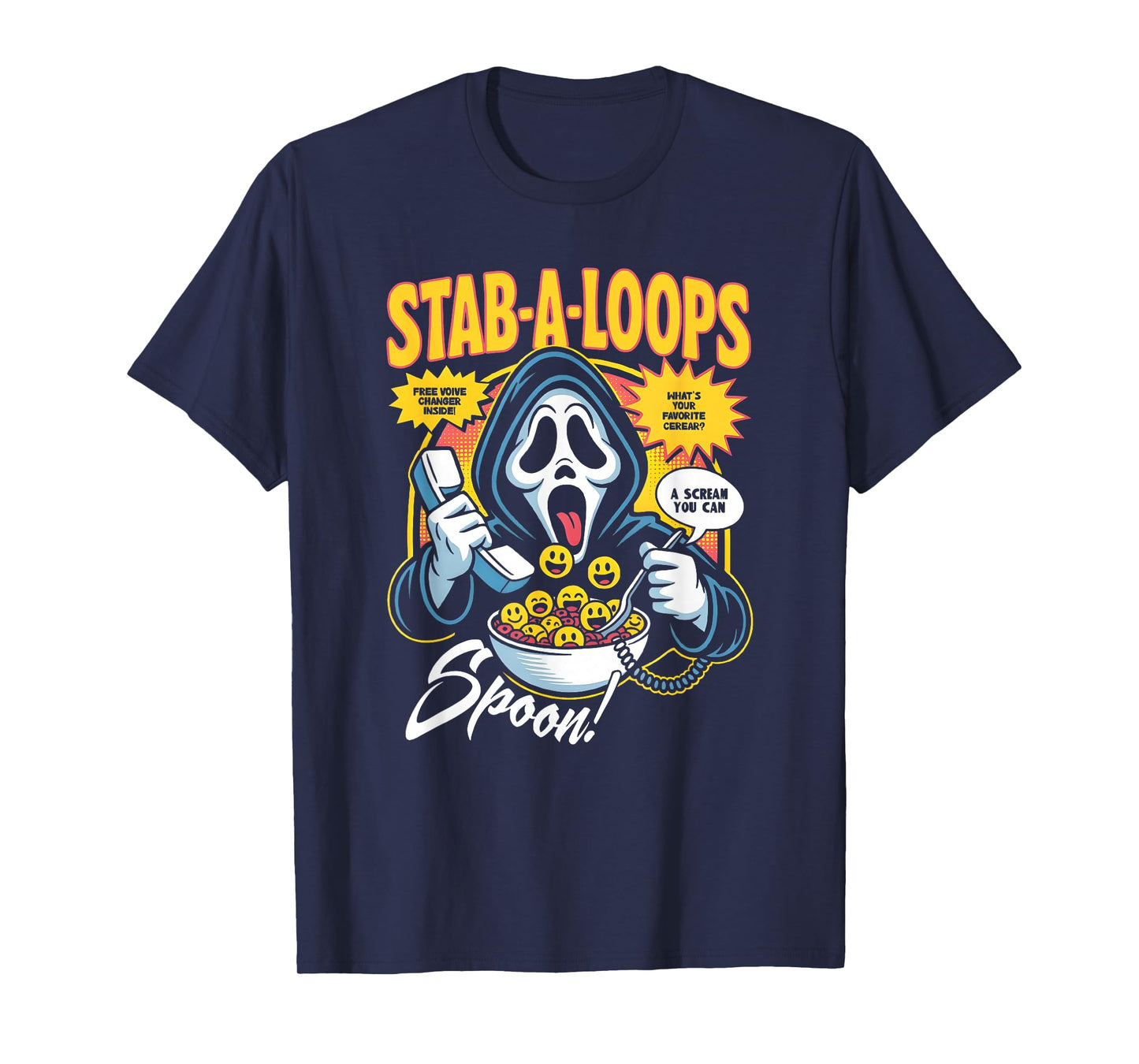 Stab-A-Loops Horror Cereal Box Halloween T-Shirt