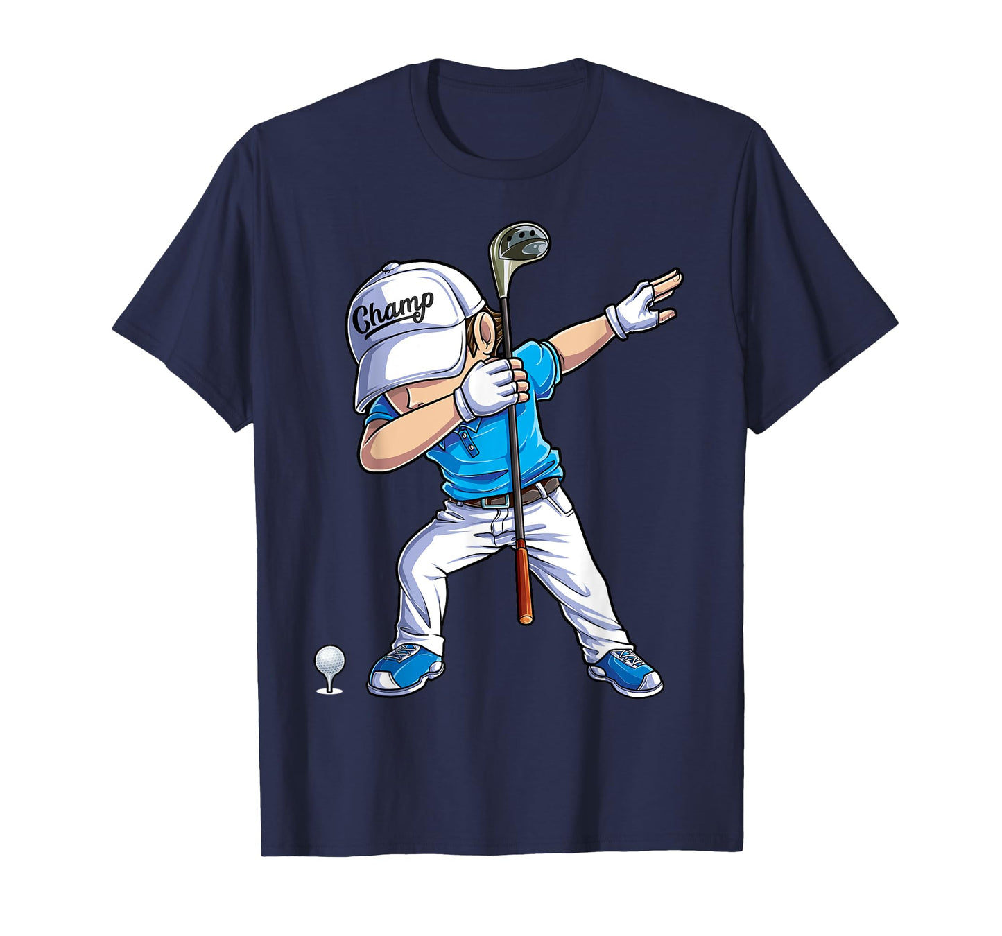 Dabbing Golf Player Golfer Golfing Funny Boys Men Dab Dance T-Shirt