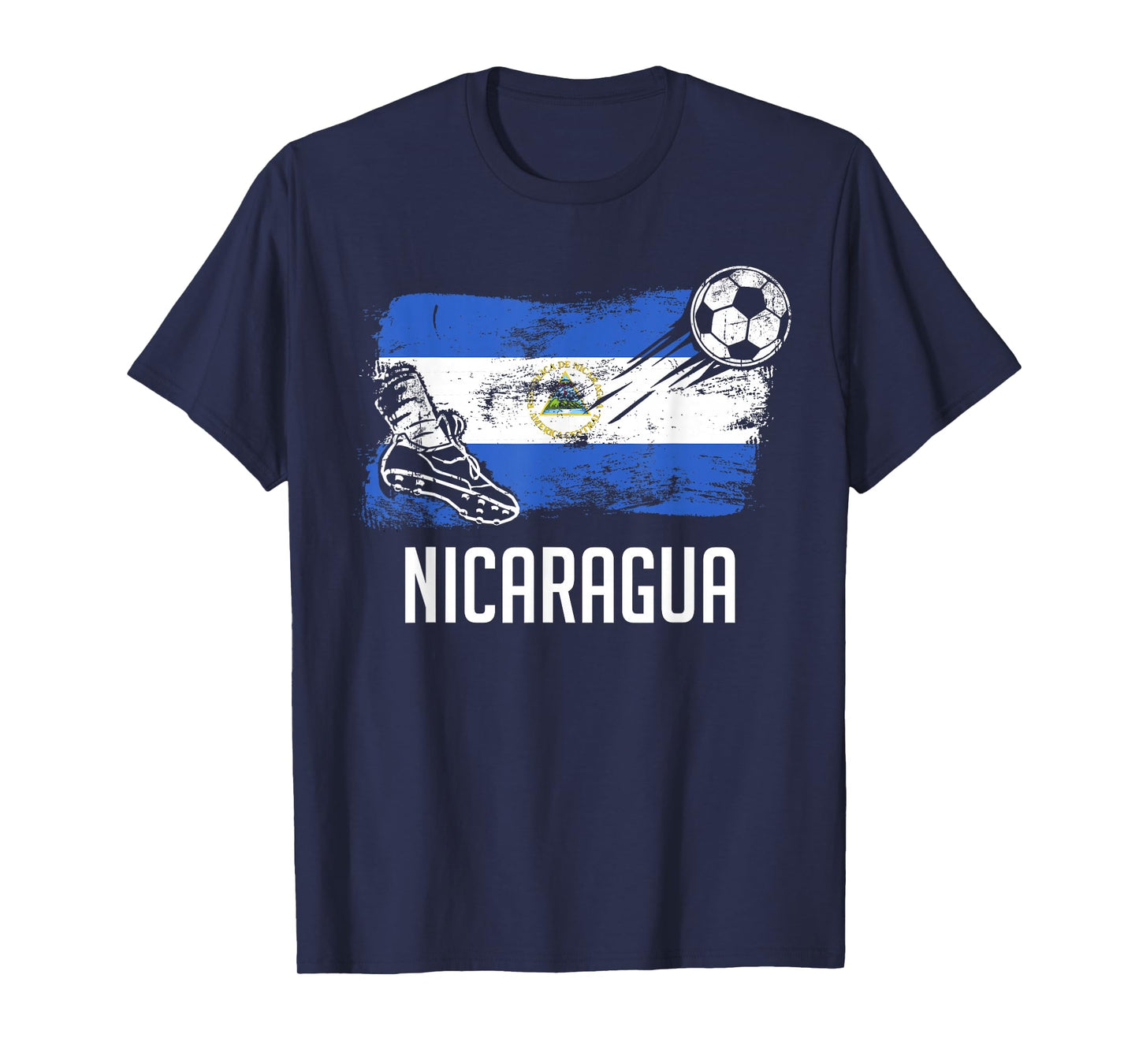 Nicaragua Flag Jersey Nicaraguan Soccer Team Nicaraguan T-Shirt