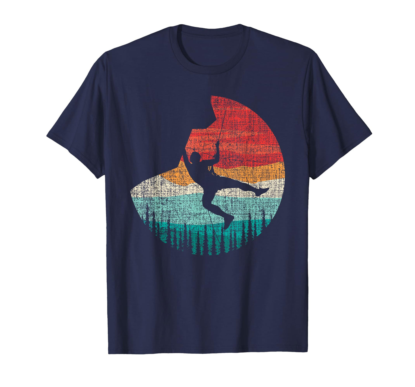 Vintage Retro Rock Climber & Rock Climbing T-Shirt