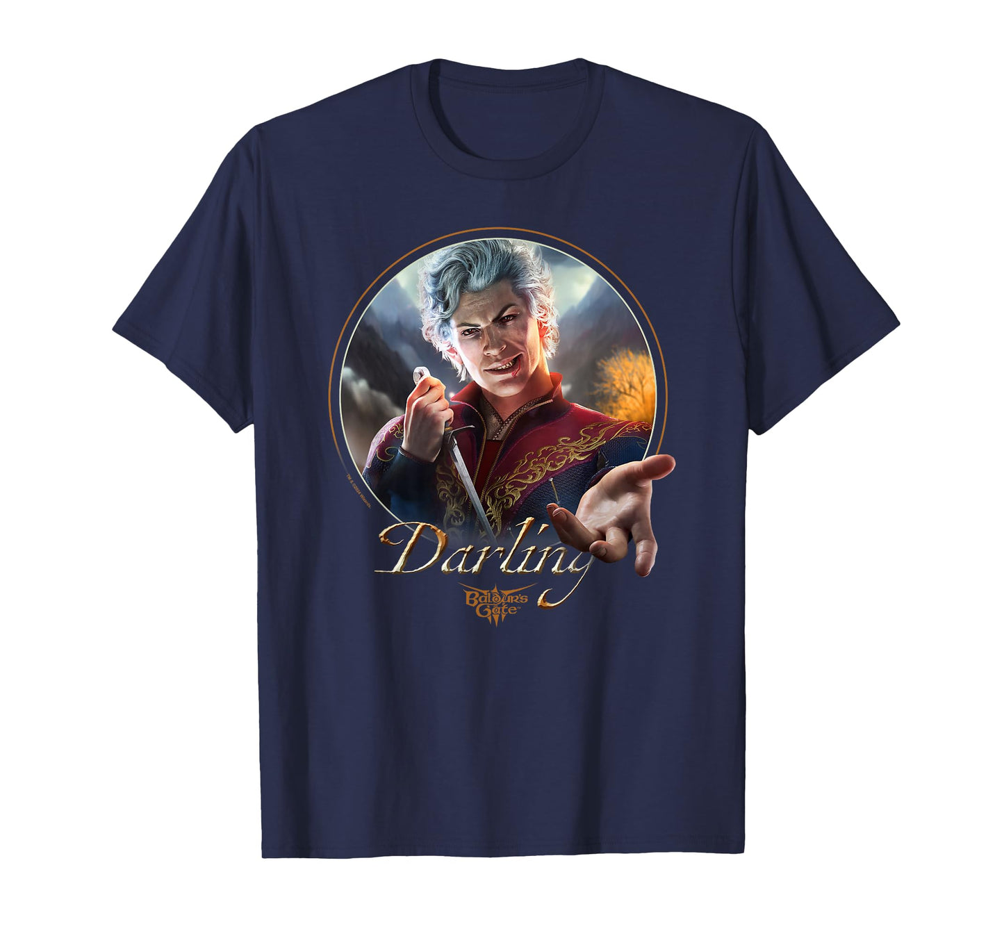 Dungeons & Dragons Darling Astarion Ancunín Vintage Portrait T-Shirt