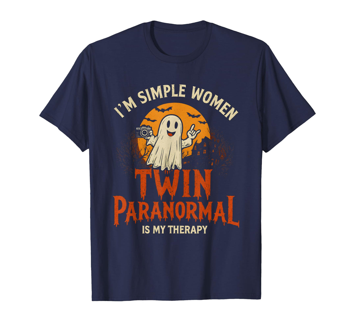 I'm a Simple Woman Twin Paranormal is My Therapy Gosh T-Shirt