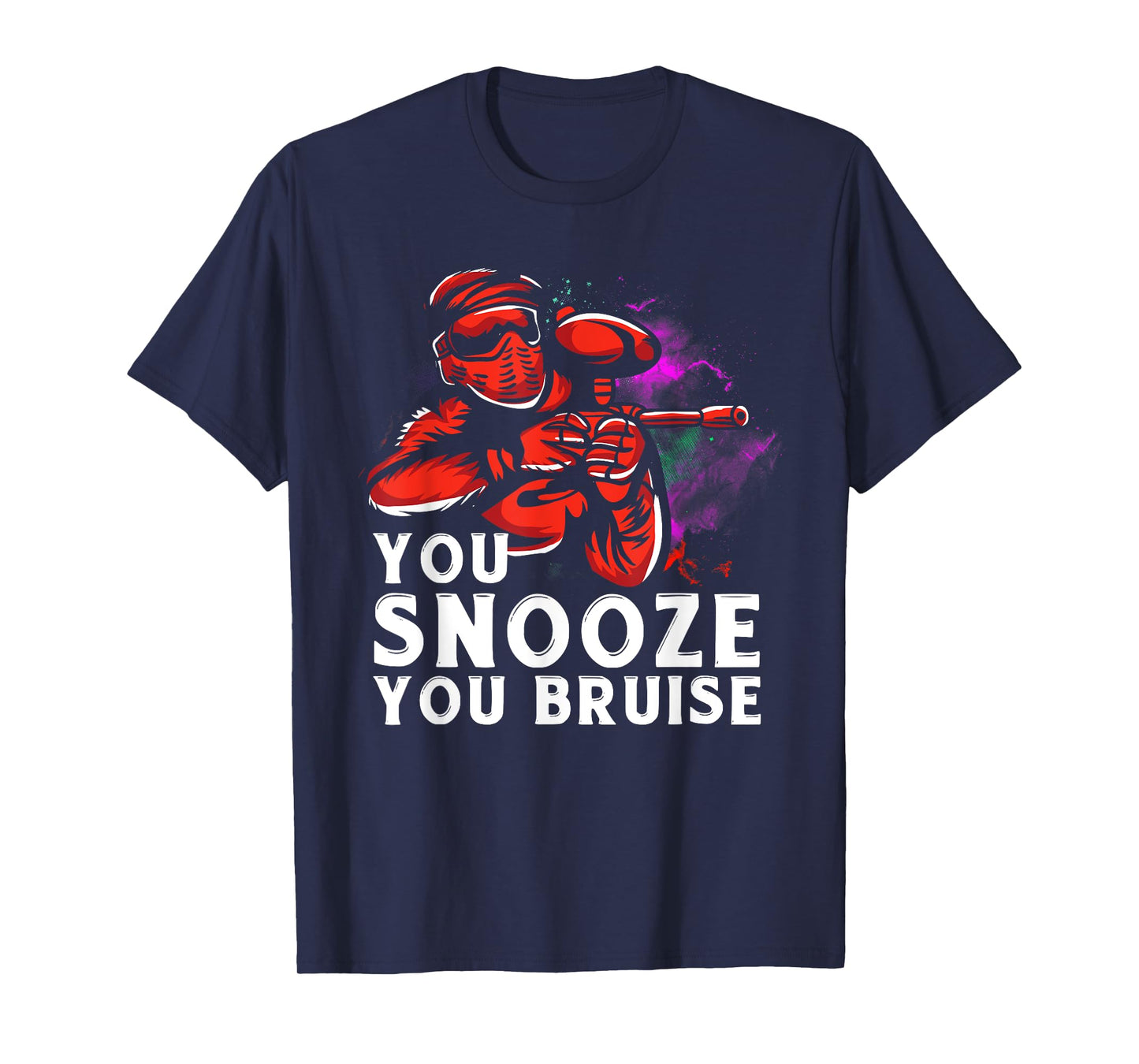 Funny Paintball Design For Men Boys Kids Paintball Player T-Shirt