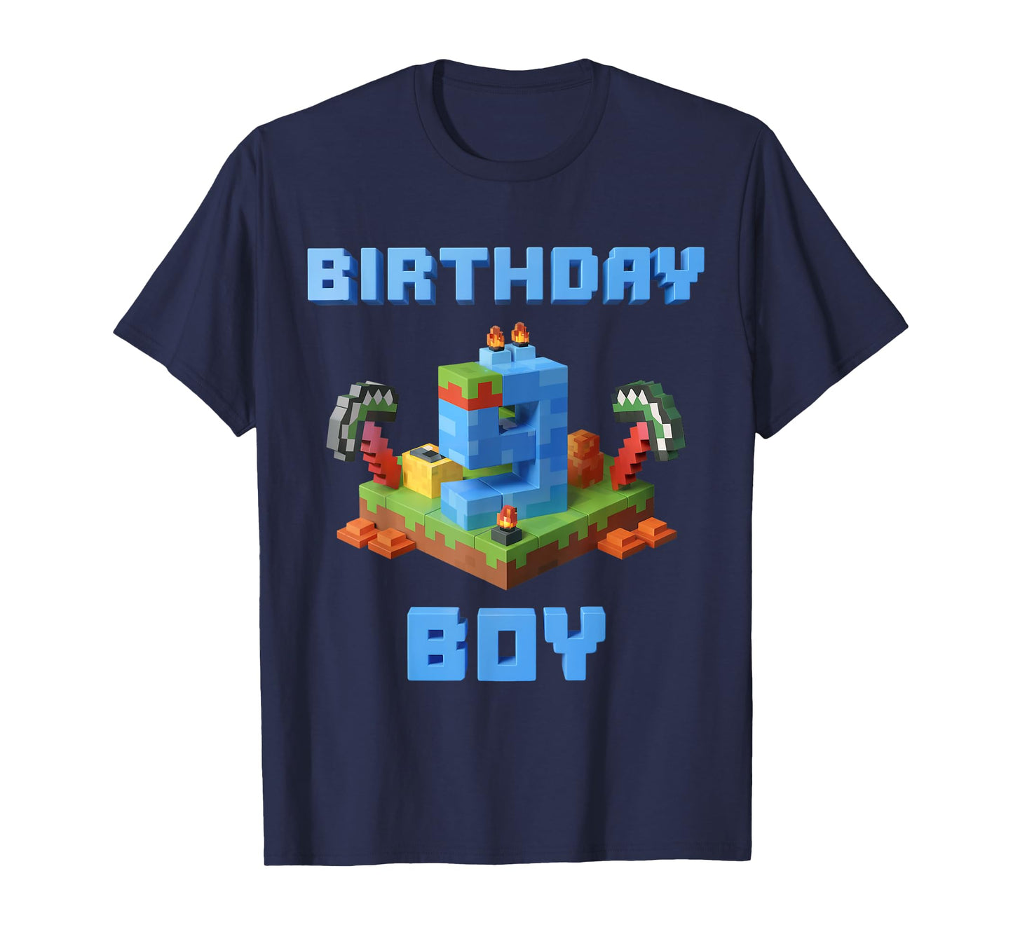 Fun 9th Birthday Pixel Art Video Game 9 Years Old Bday Boys T-Shirt