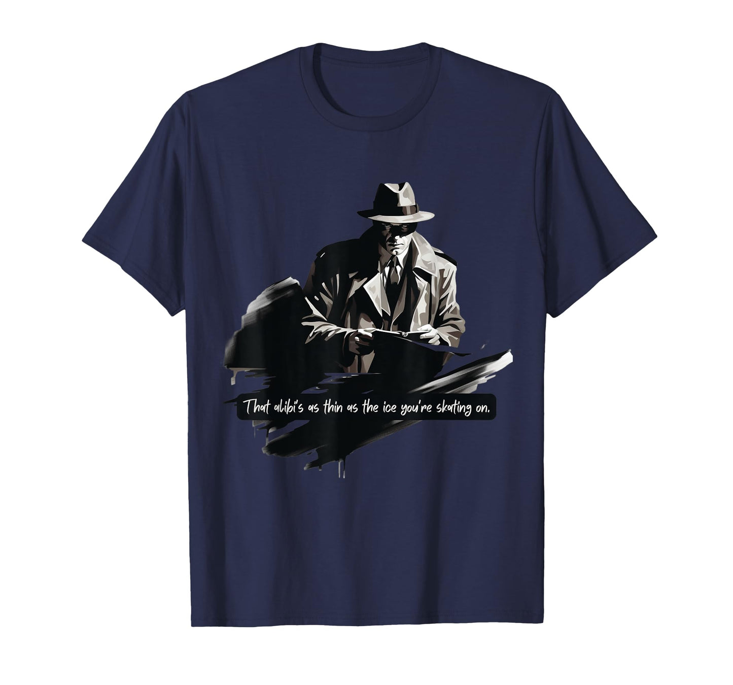 Film Noir Detective: Thin Ice Alibi T-Shirt
