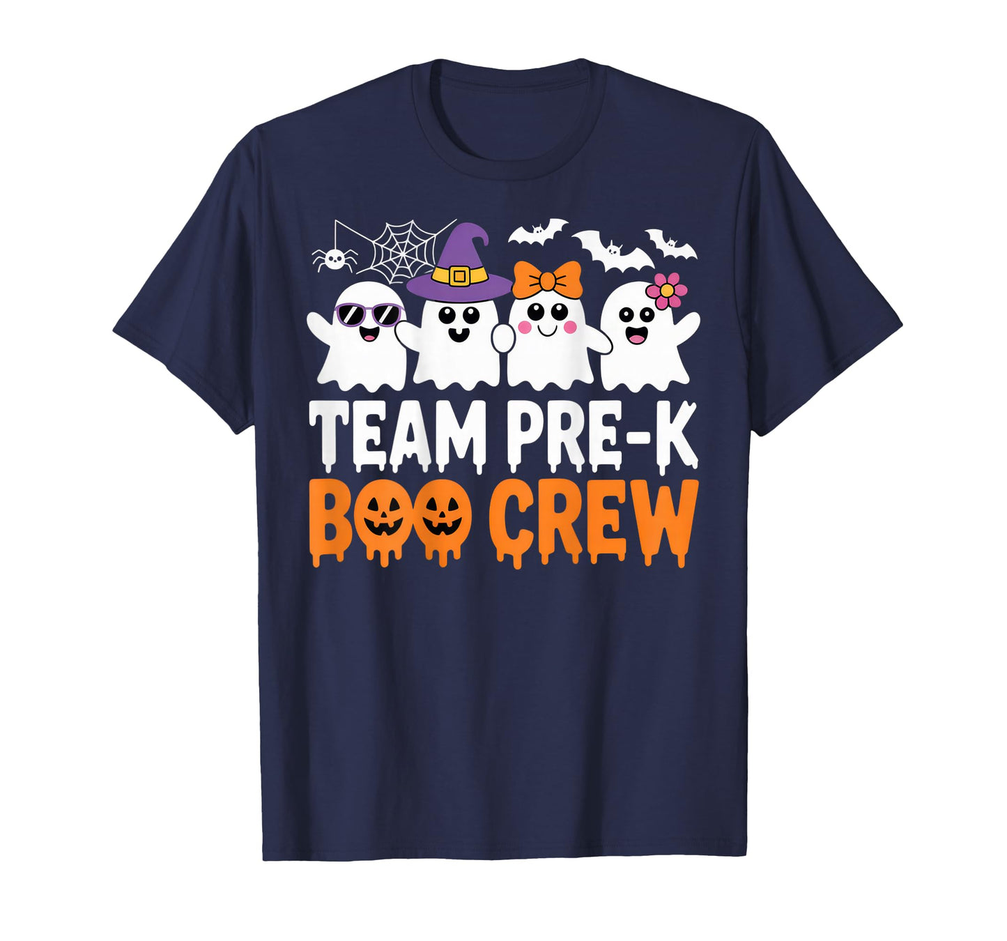 Team Pre-K Boo Crew Cute Halloween Ghosts For Teachers T-Shirt