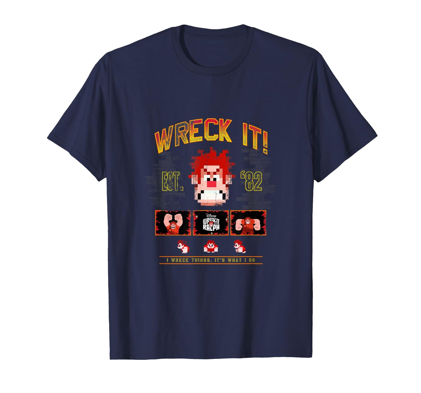 Disney Wreck-It Ralph Wreck It! Est. '82 Vintage Video Game T-Shirt