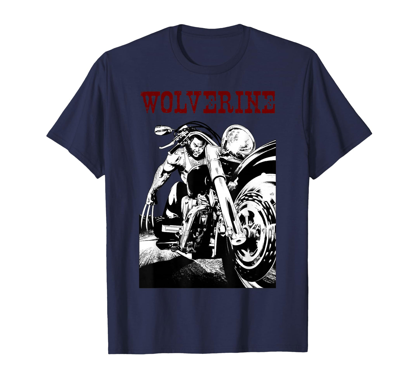 Marvel X-Men Wolverine Young Biker Logan Motorcycle T-Shirt T-Shirt