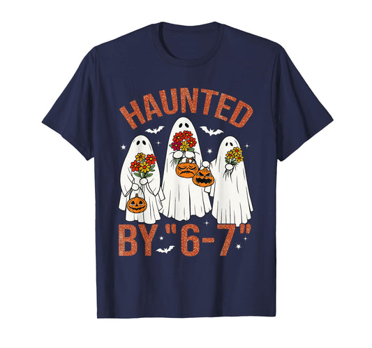 67 Meme Cute Boo Halloween Costume Haunted by 6 7 Six Seven T-Shirt