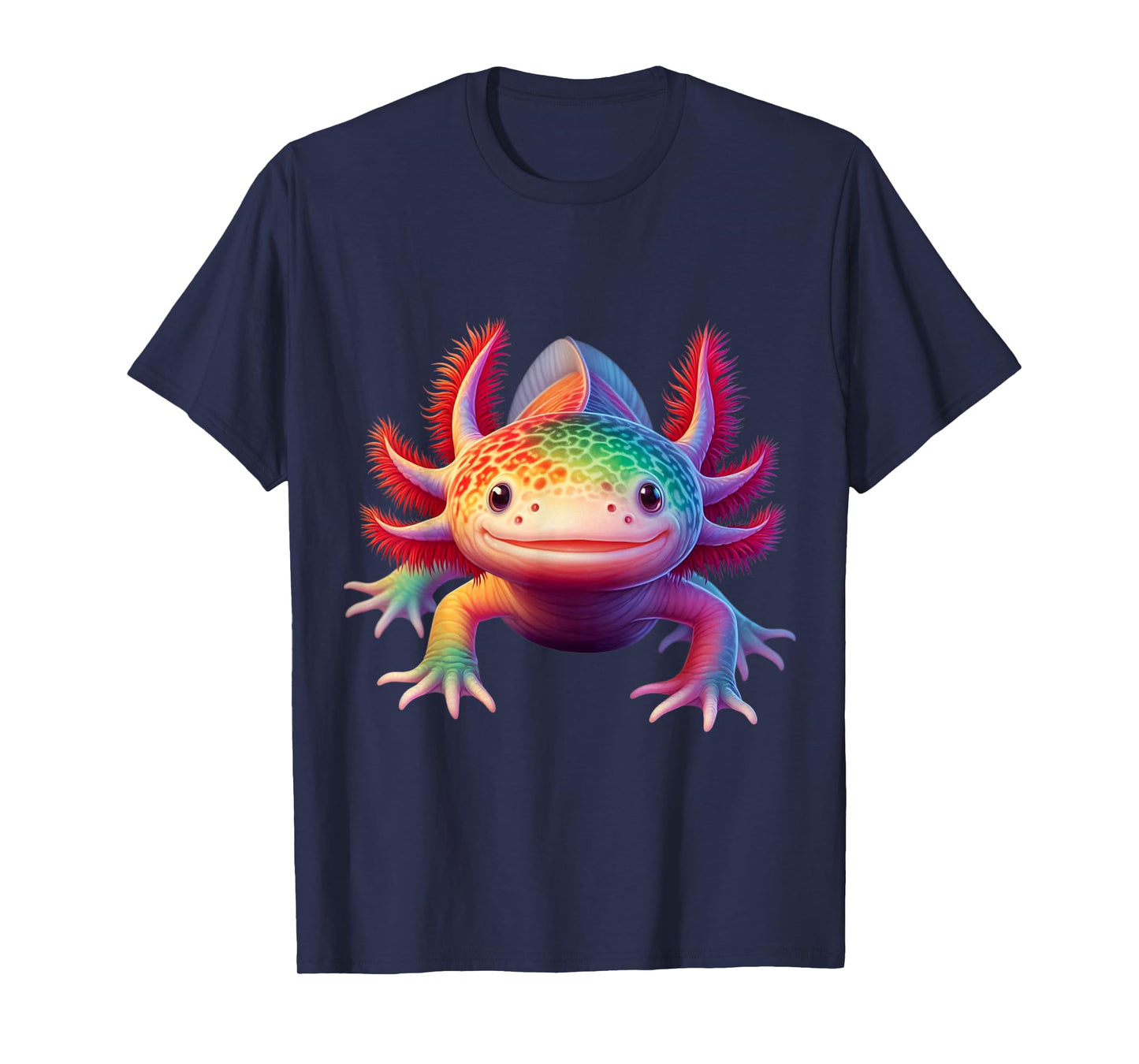 Axolotl Rainbow Beautiful Colorful Axolotl T-Shirt