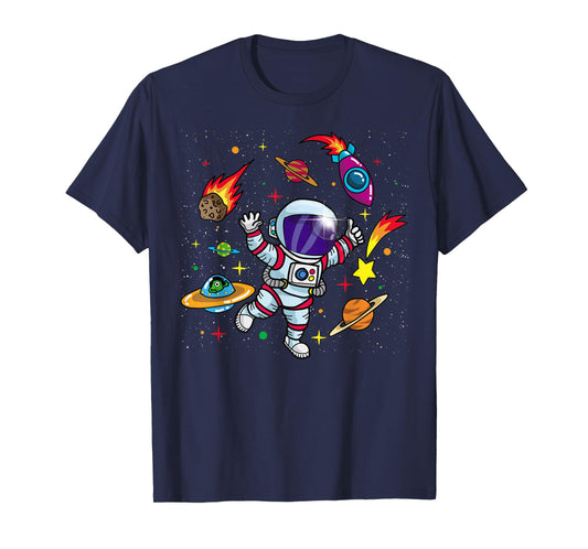 Outer Space Gift for Sci Fi- Boys & Girls Astronaut T-Shirt
