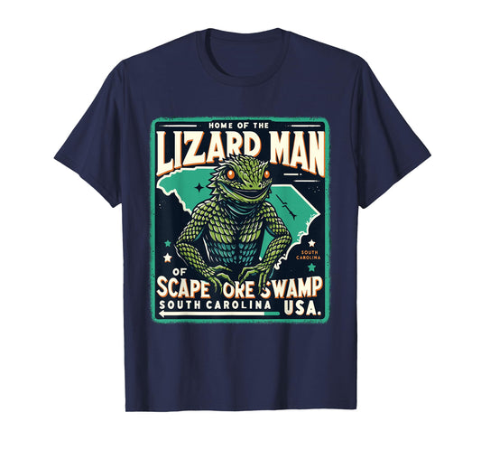 Home State Lizard Man Scape Ore Swamp South Carolina Cryptid T-Shirt