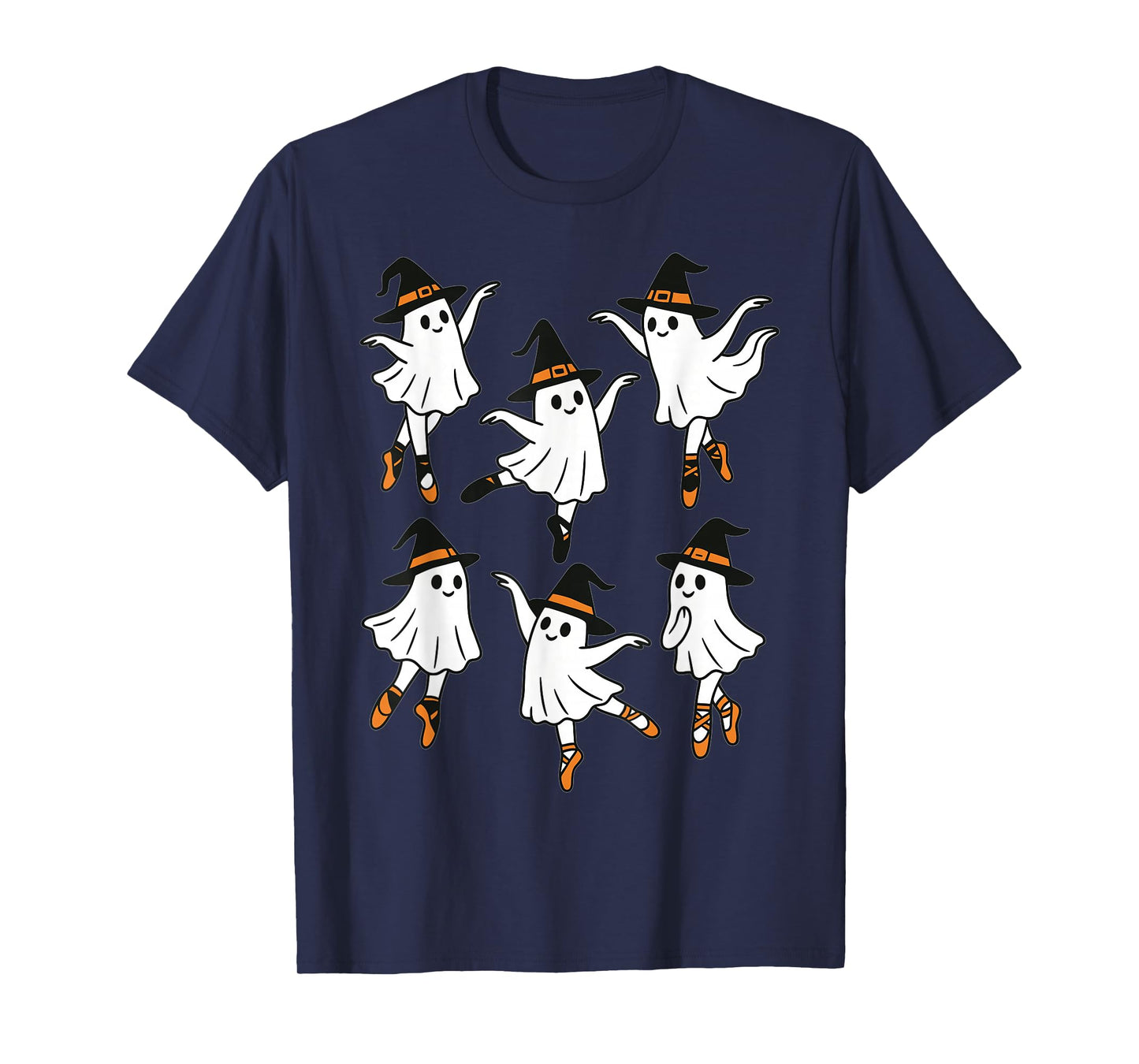 Ballet Ghost Ballet Dancer Spooky Dance Teacher Halloween T-Shirt