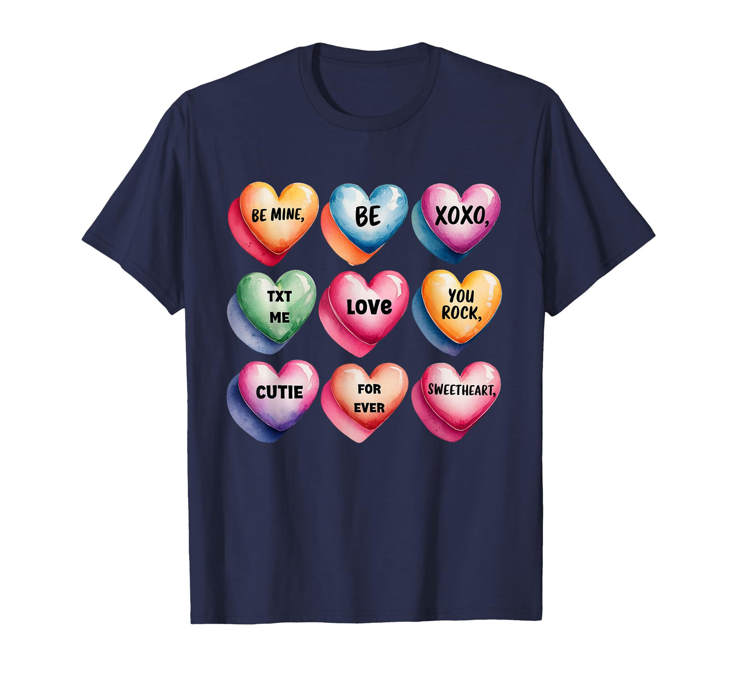 Candy Sweet Heart Valentines Day Design for Women and Kids T-Shirt