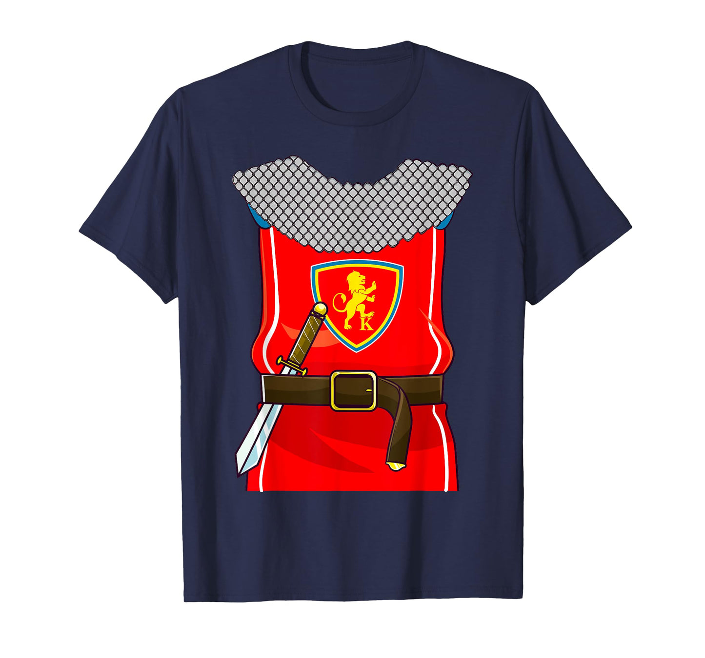 Knight Costume Knights Armor Sword Halloween Kids Boys Men T-Shirt