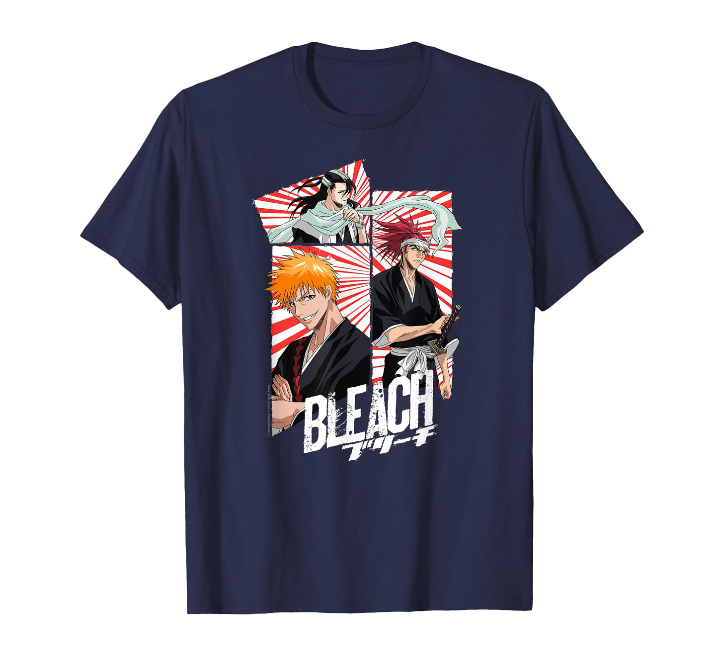 Bleach 3 Panel Mask and Scarf Anime T-Shirt