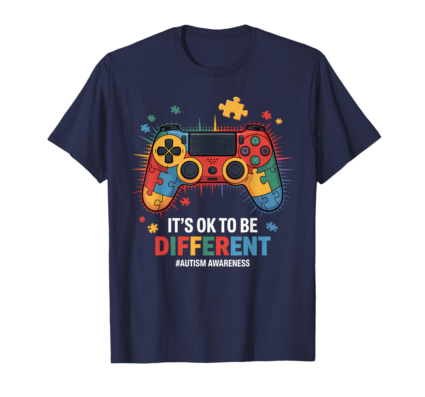 Funny Autism Awareness Men Kids Boys Autism Video Game Month T-Shirt