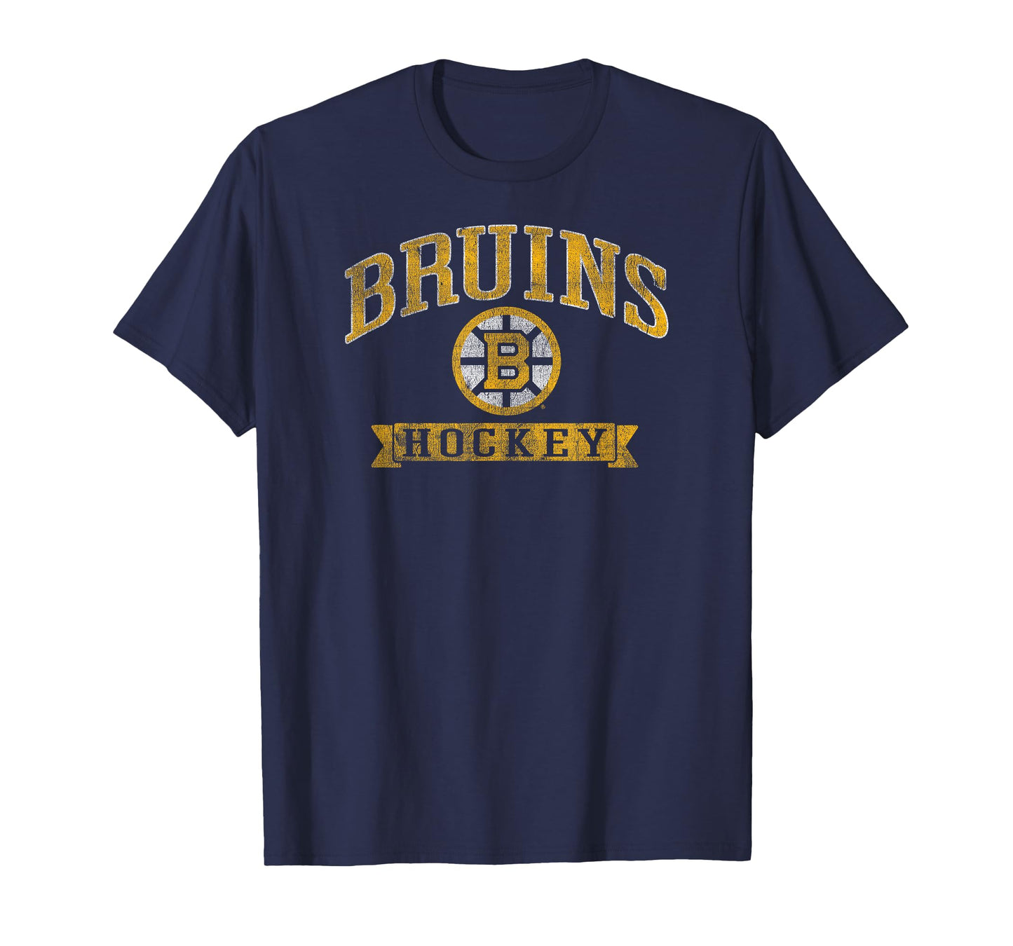 Boston Bruins Vintage Hockey Black NHL Officially Licensed T-Shirt