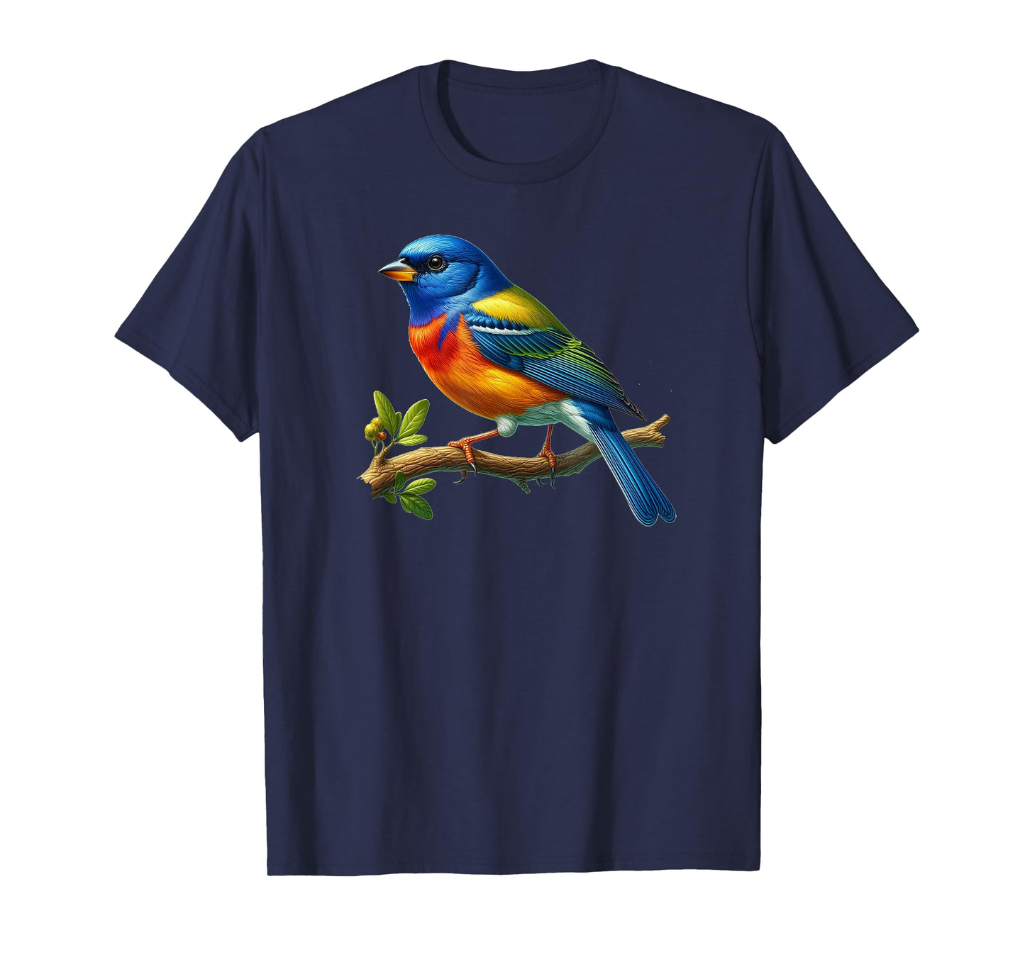 Bird Series. Painted Bunting. T-Shirt