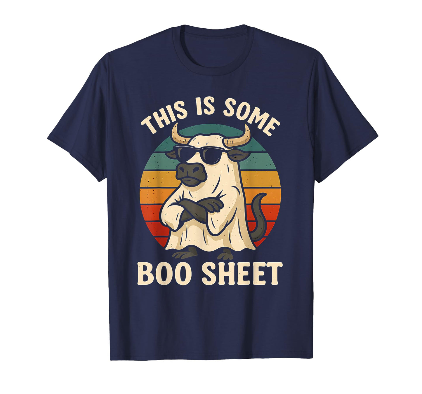This is Boo Sheet Ghost Spooky Bull Halloween Costume T-Shirt