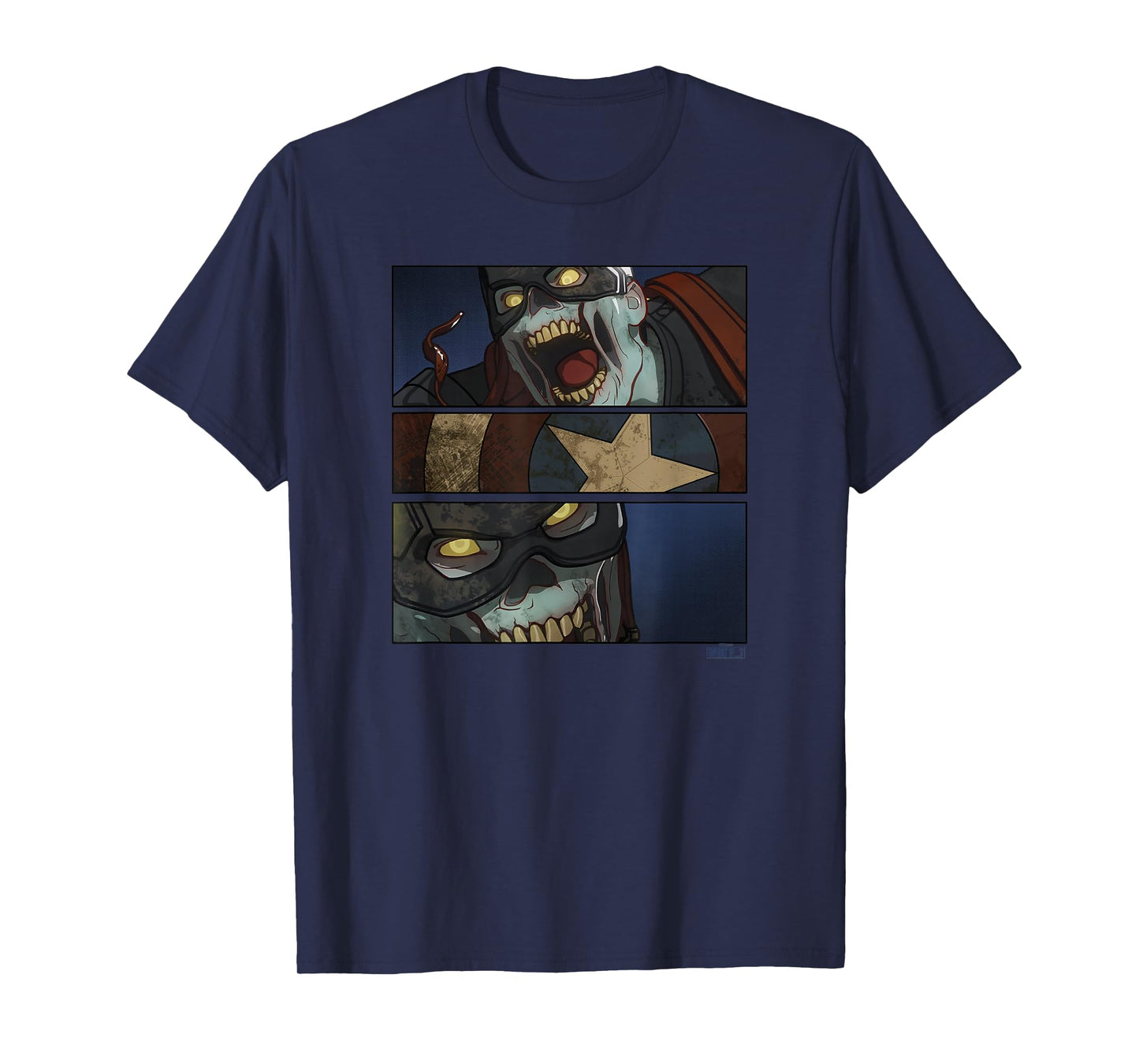 Marvel What If Zombie Captain America Panels T-Shirt