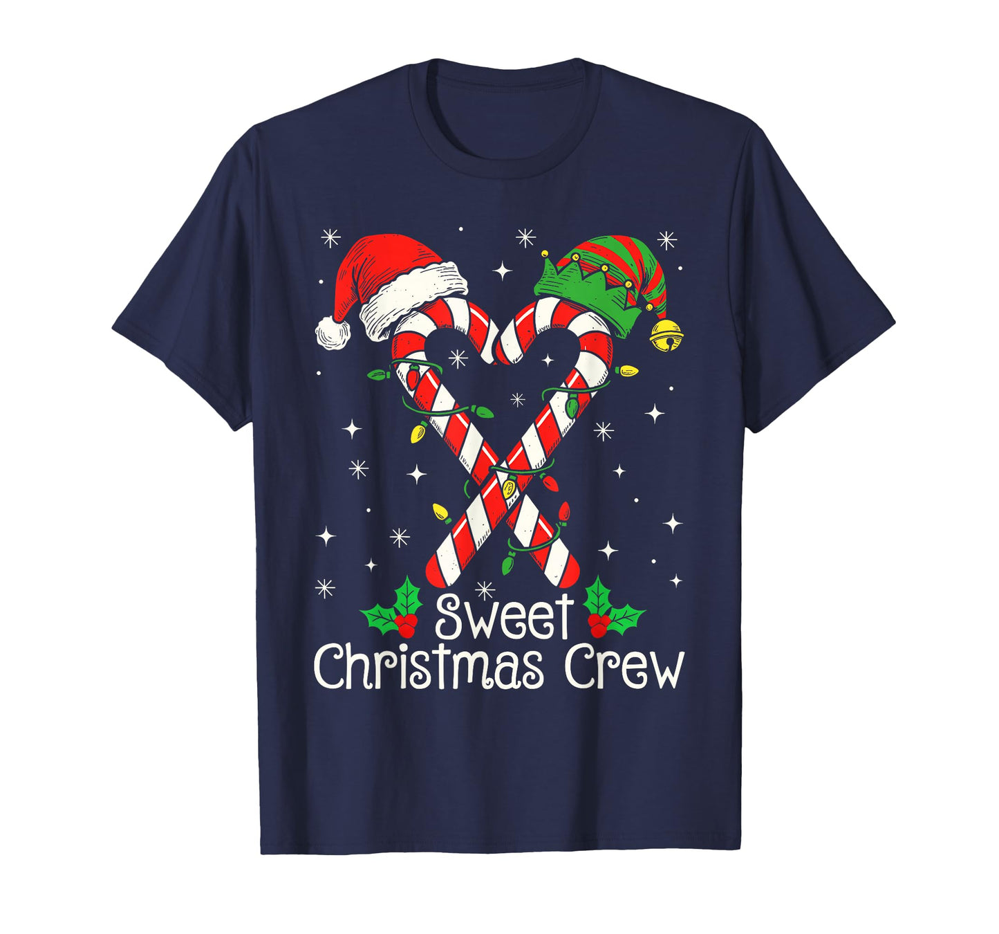 Family Christmas Pajama Candy Cane Christmas Kids Women Me T-Shirt