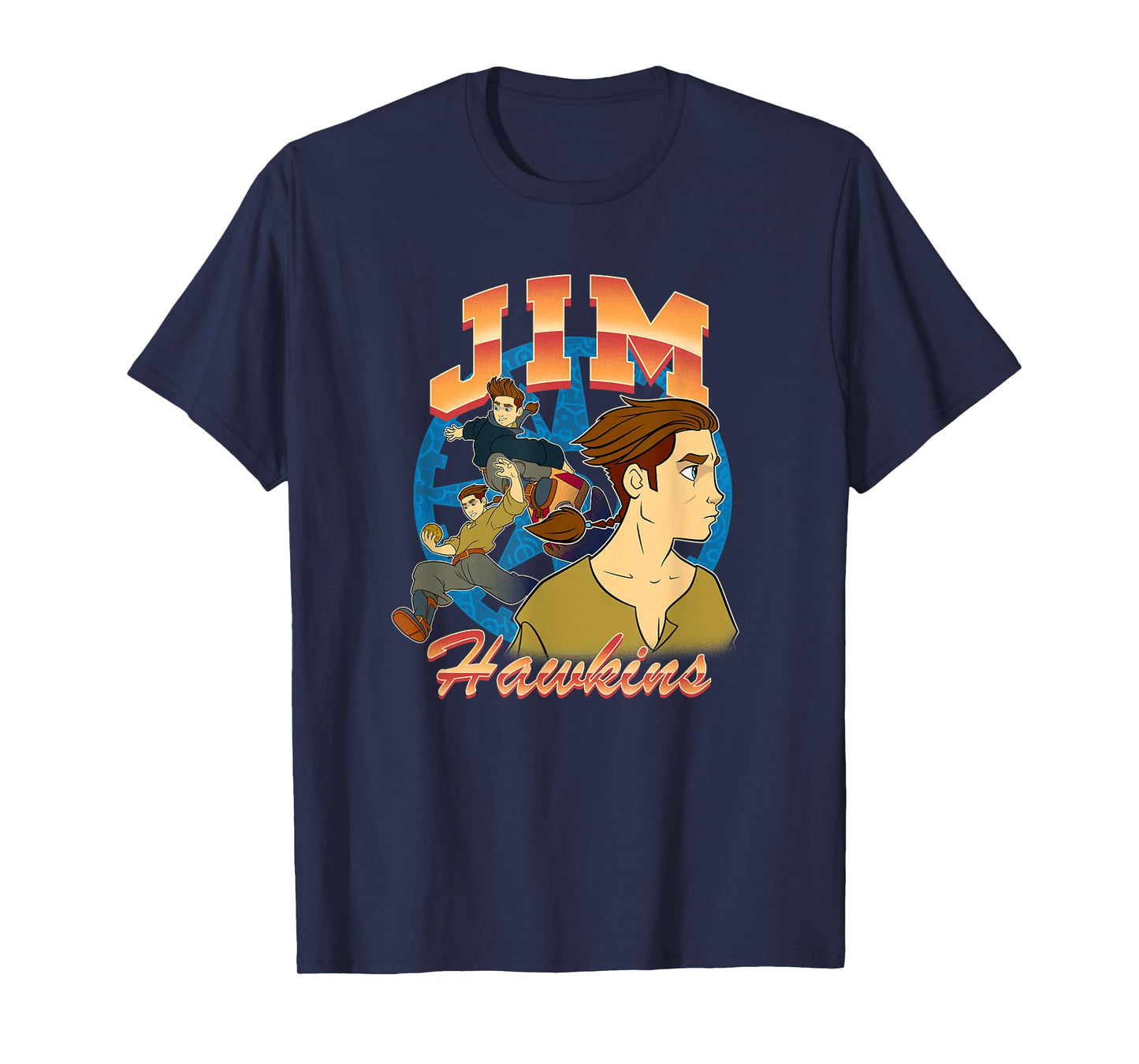 Disney Treasure Planet Jim Hawkins Retro Action Shots T-Shirt