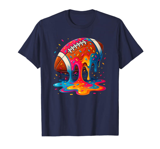 Football Drip Boys Football Youth Ice Cream Respect Drip T-Shirt