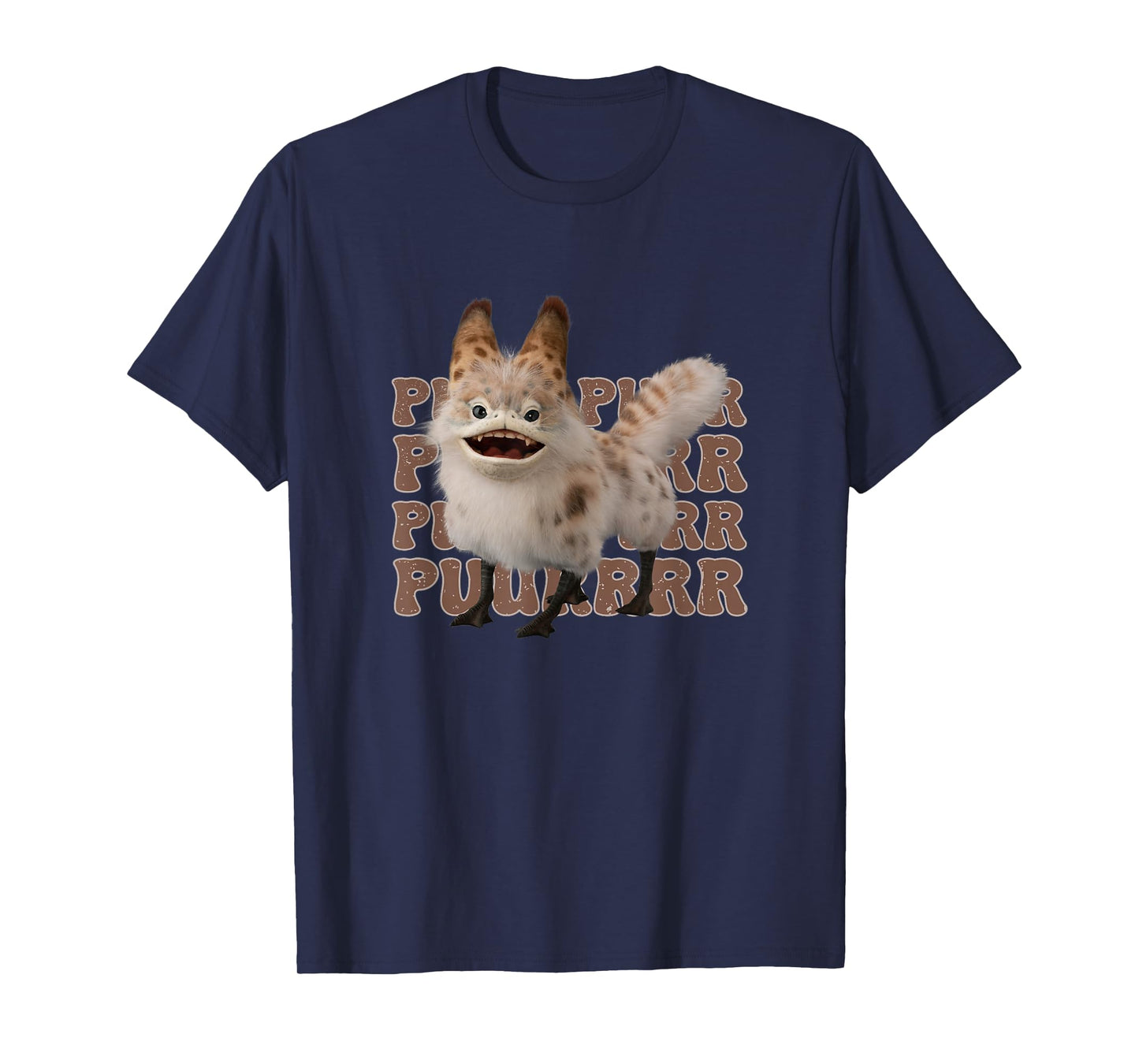 Star Wars: Ahsoka Loth-Cat Vintage Purr Logo Text Stack T-Shirt