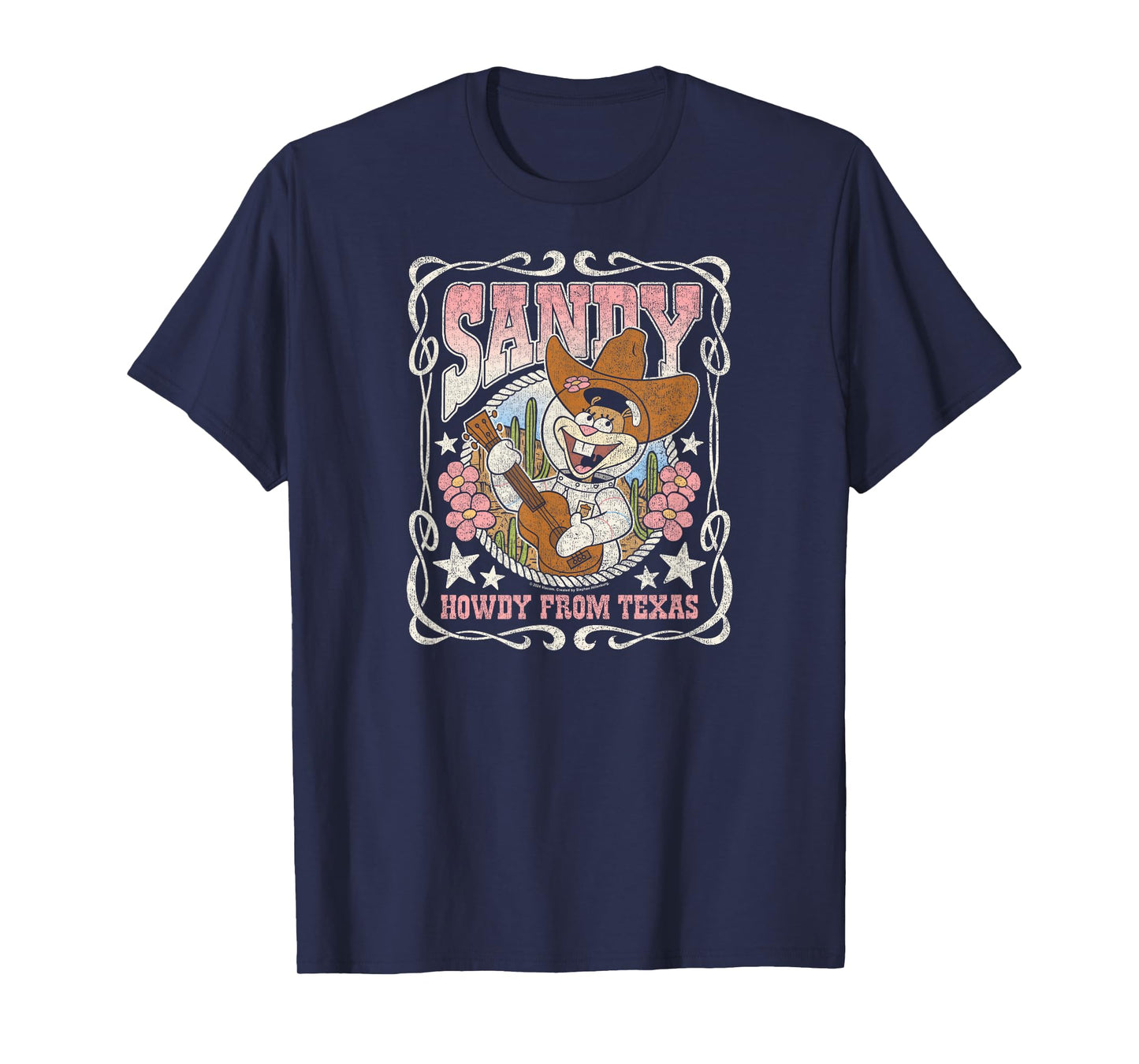 Spongebob Squarepants - Sandy Cheeks Howdy from Texas T-Shirt