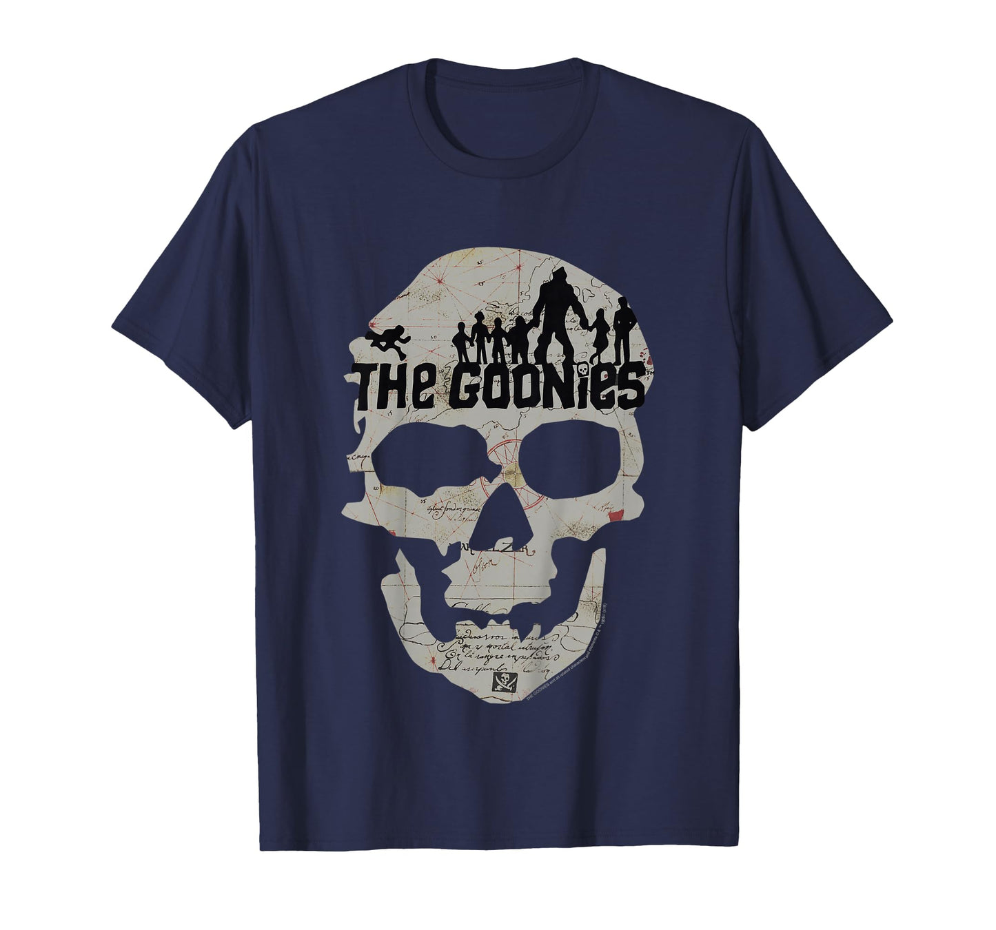 Kids The Goonies Skeleton Map Poster T-Shirt