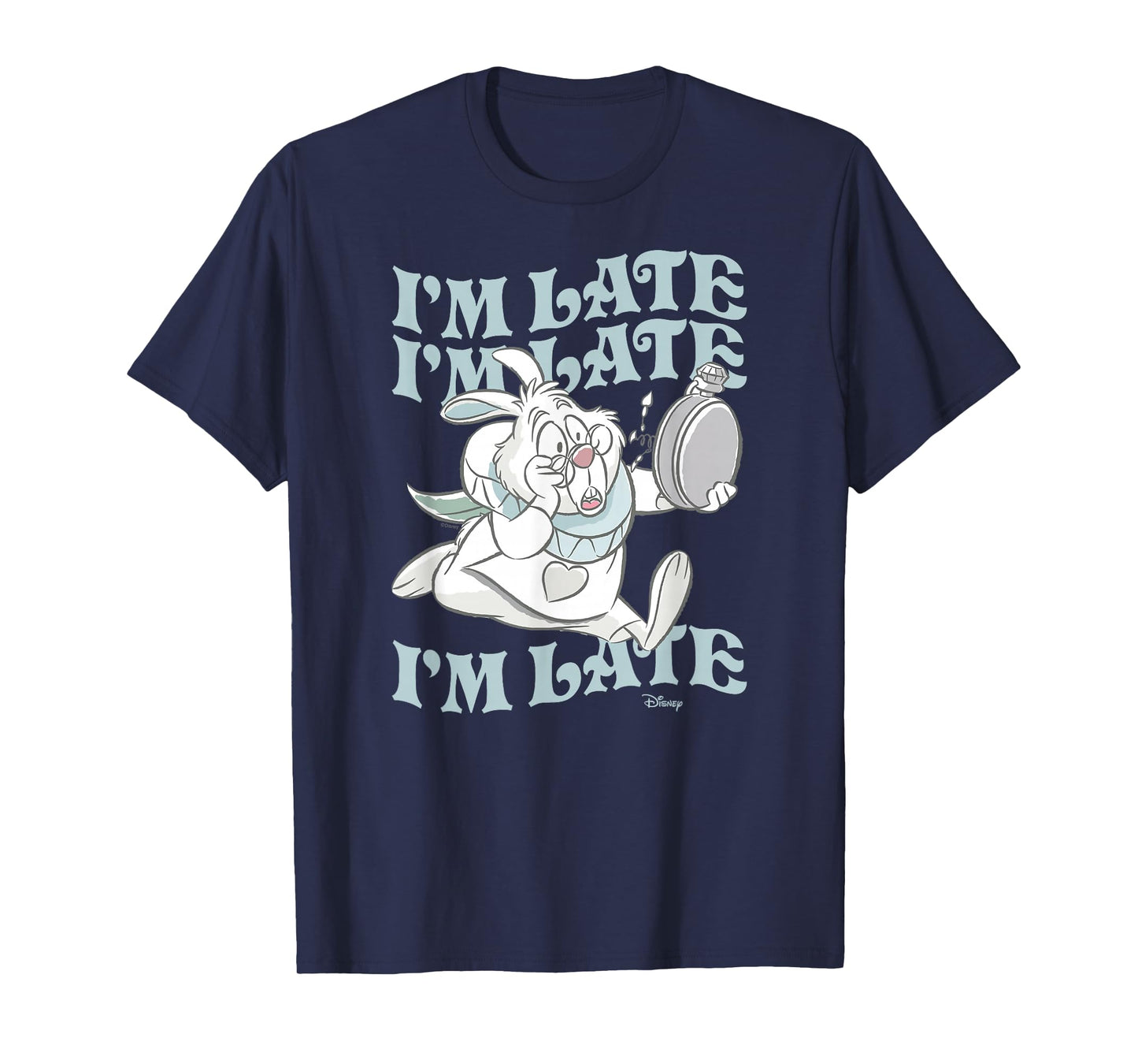 Alice in Wonderland - I'm Late White Rabbit T-Shirt