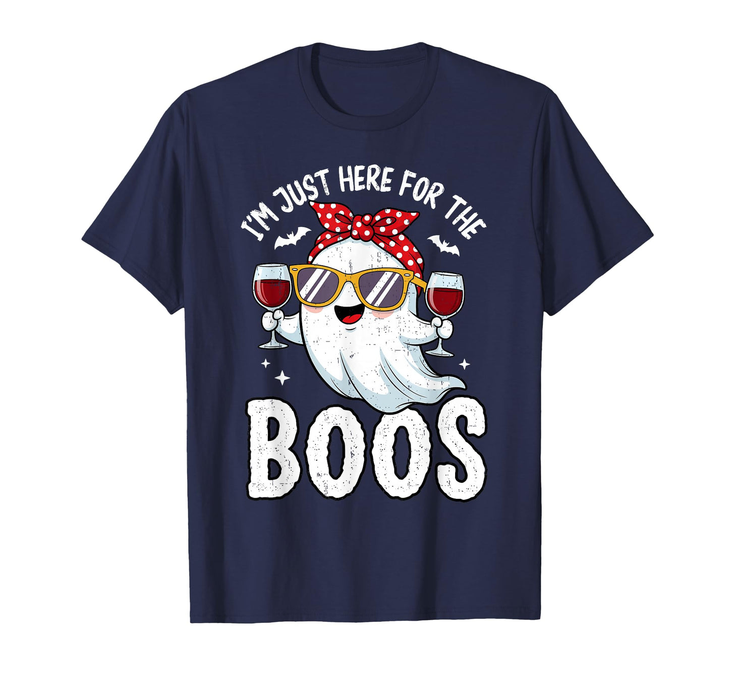 I'm Just Here for The Boos Funny Ghost Funny Halloween Women T-Shirt