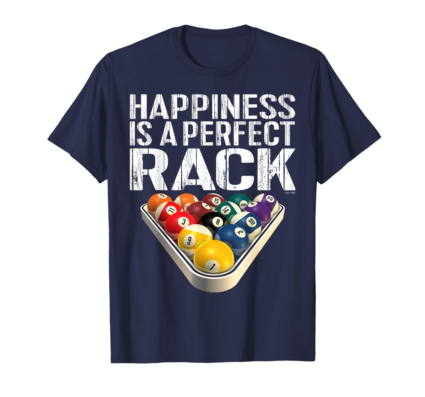 Funny Pool TShirt: Perfect Rack Billiards Tee T-Shirt