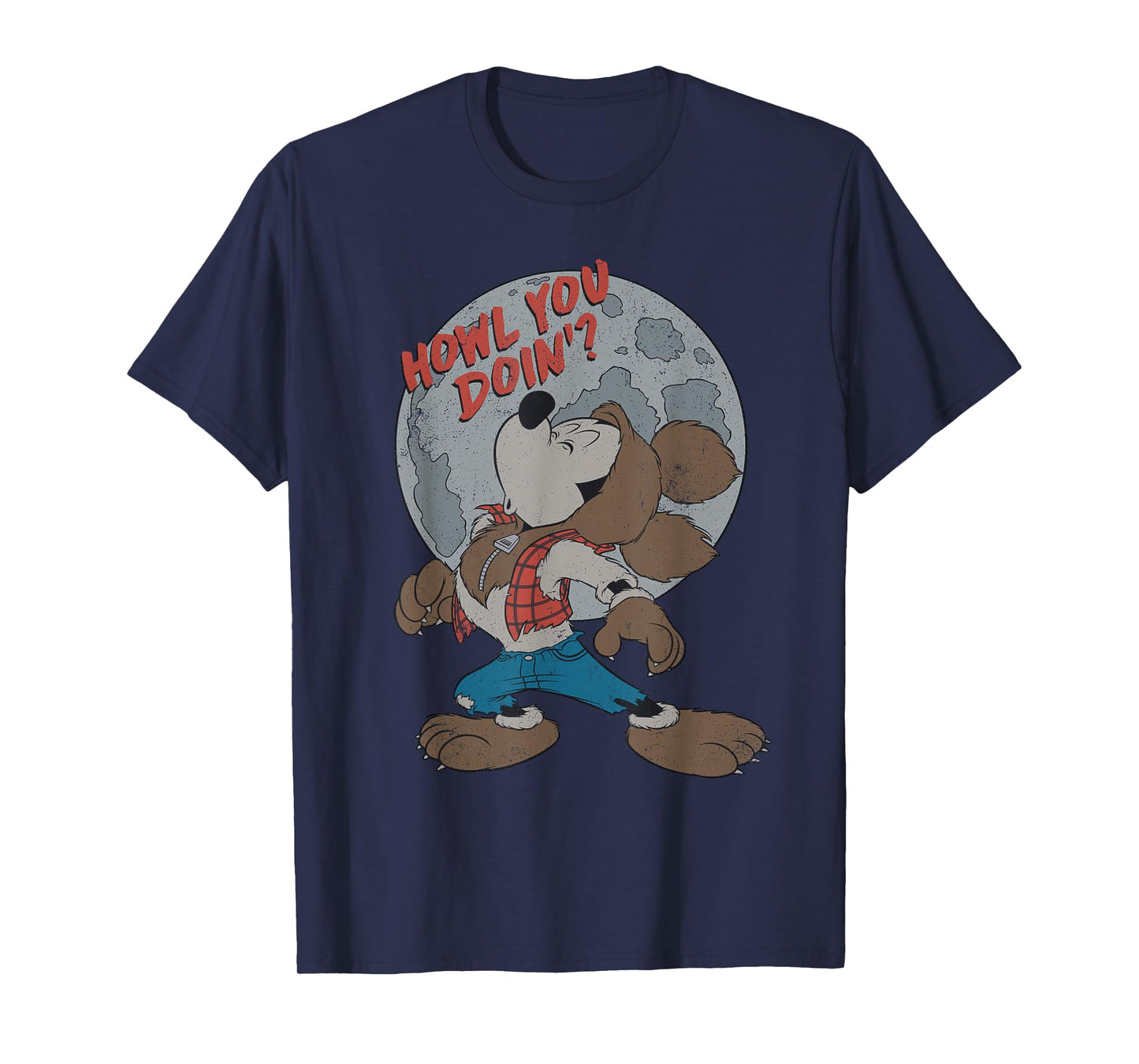 Disney Mickey Mouse Werewolf Howl You Doin' T-Shirt